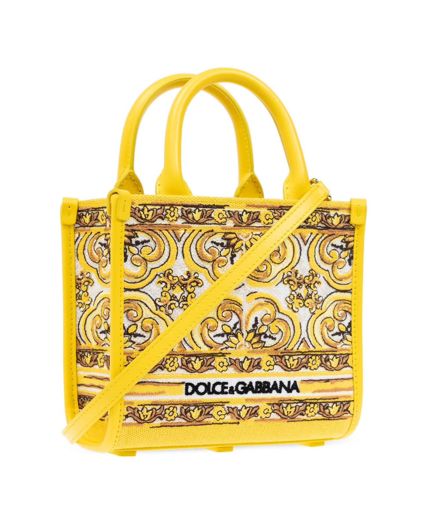 Dolce & Gabbana `dg Daily Mini` Shopper Bag - Yellow