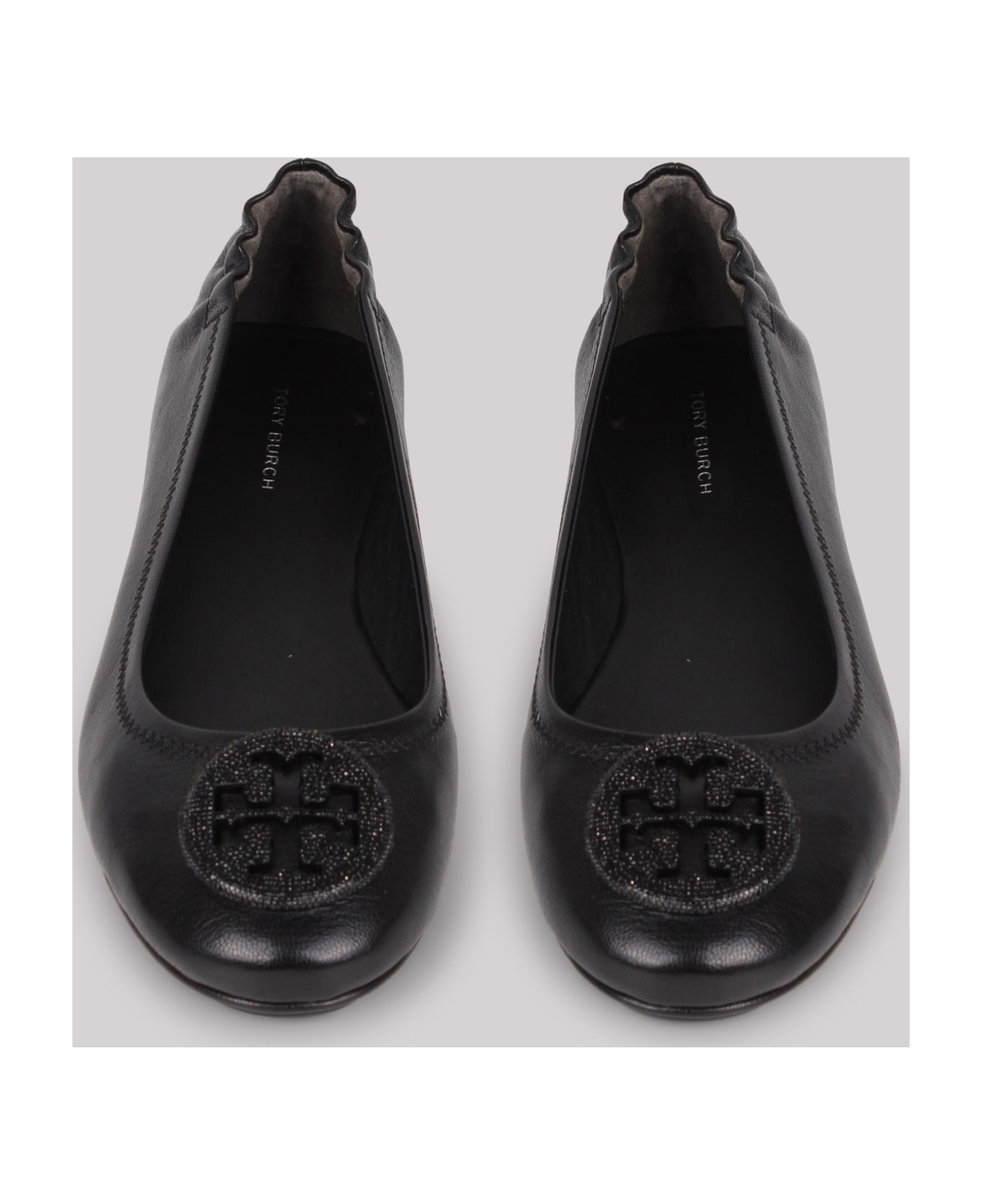 Tory Burch Minni Leather Ballerina Shoes