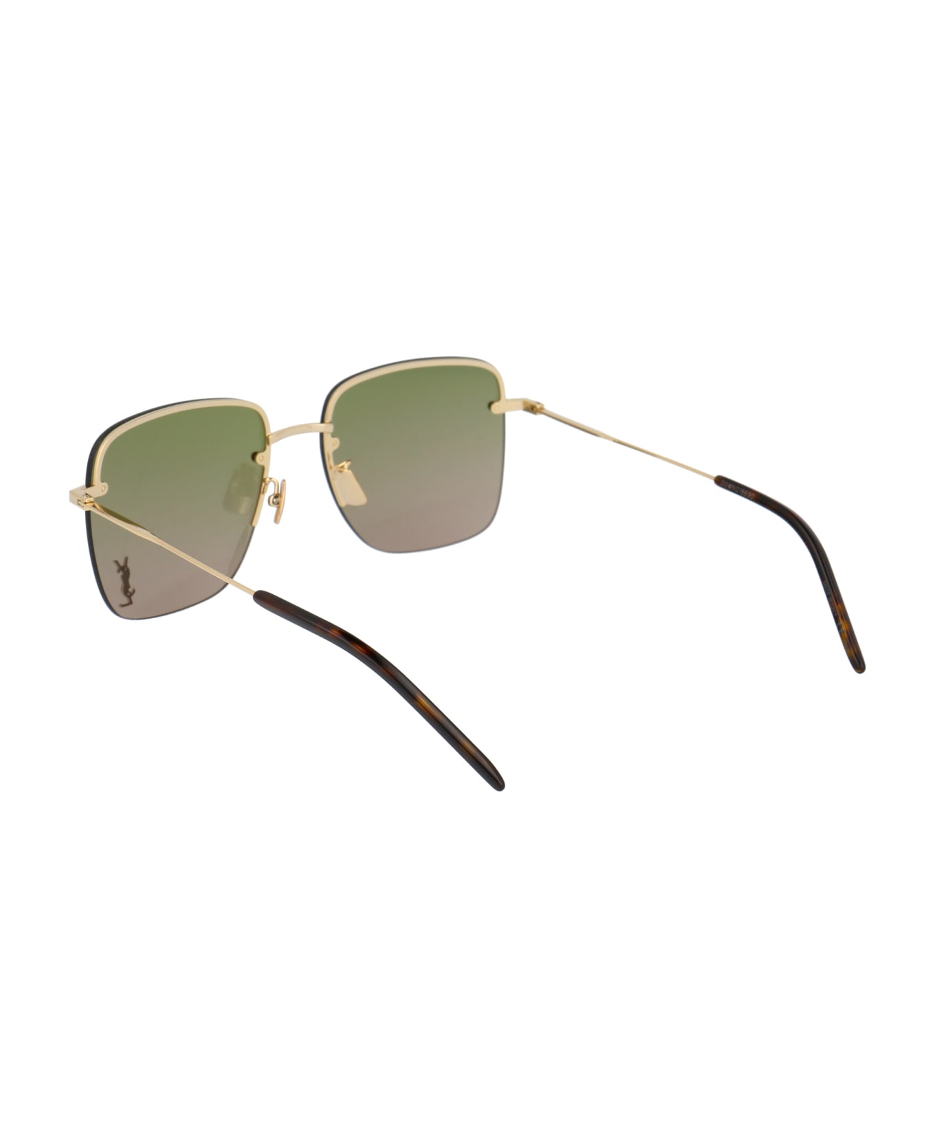 Saint Laurent Eyewear Sl 312 M Sunglasses - 003 GOLD GOLD GREEN