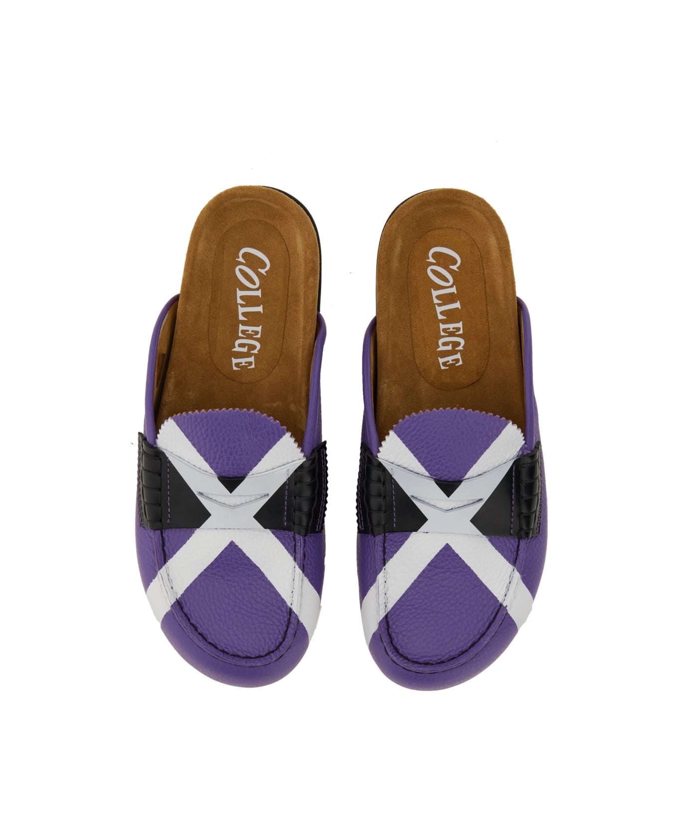 College Sabot With Iconic "x" - PURPLE