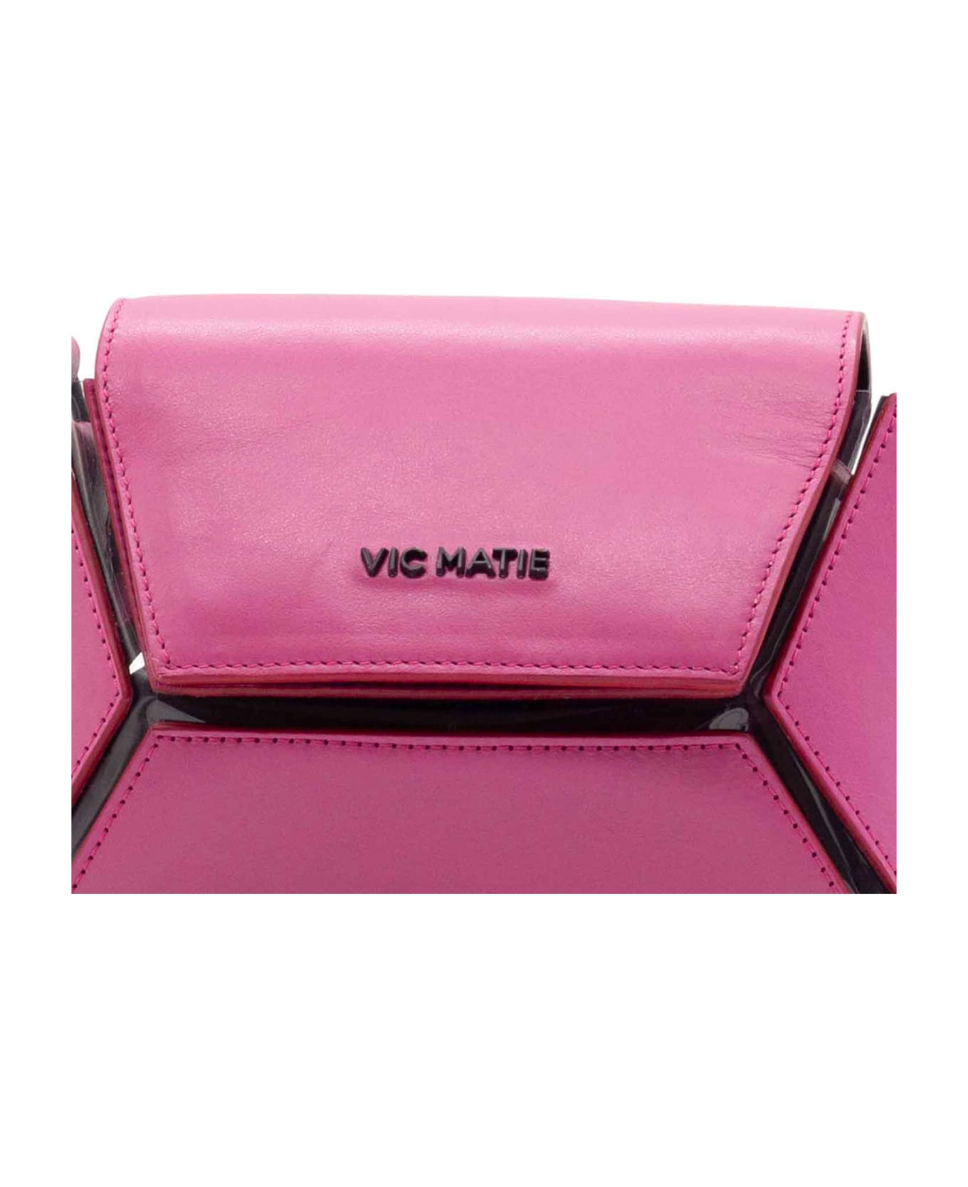Vic Matié Pink Shoulder Bag With Logo - FUCHSIA