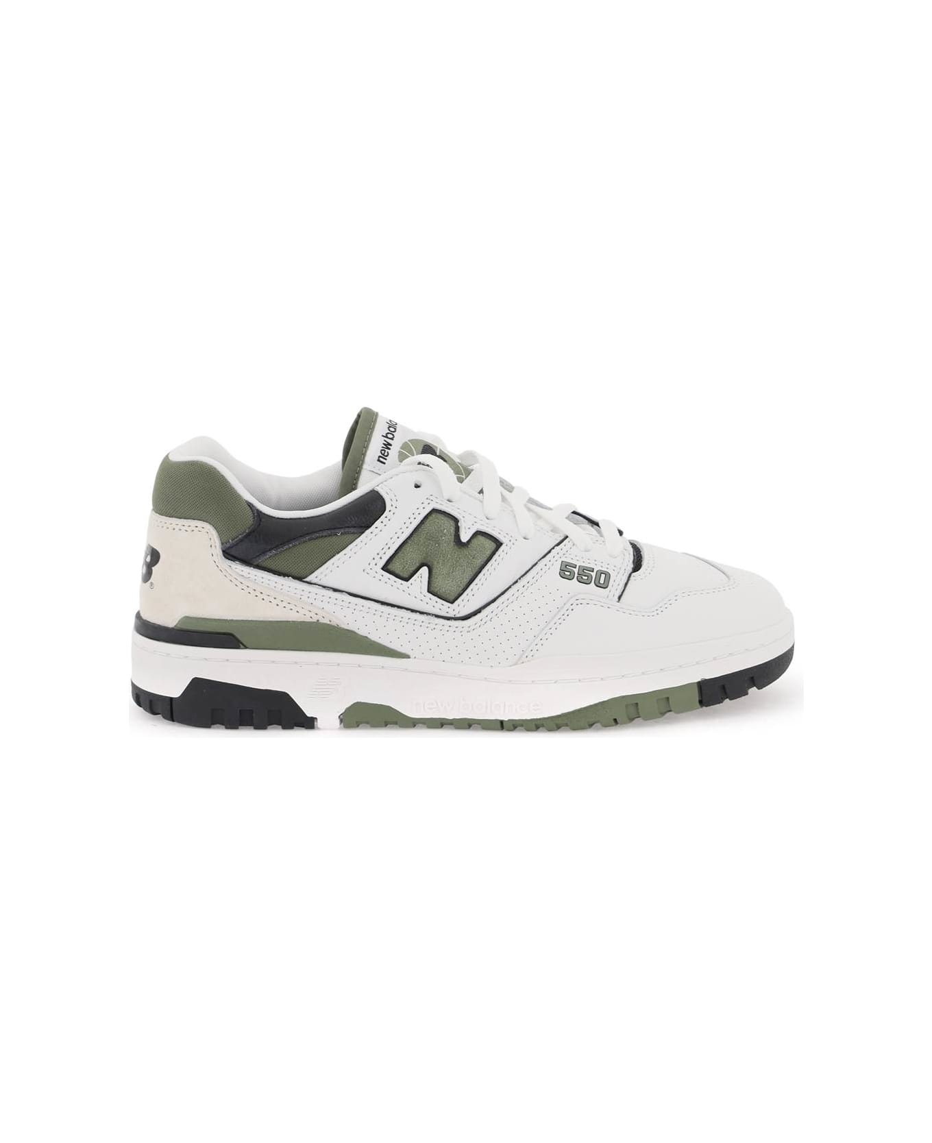 New Balance 550 Sneakers - WHITE GREEN (White) スニーカー