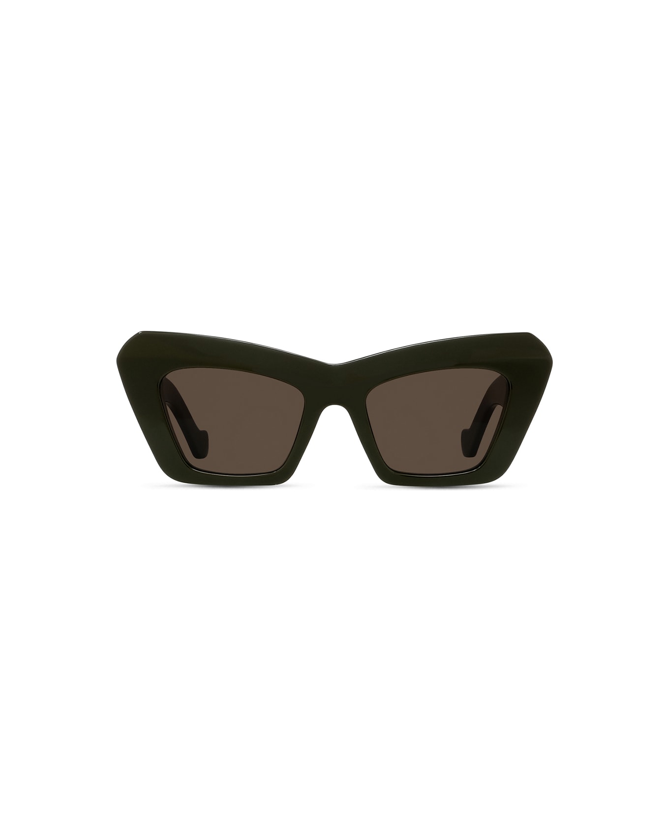 Loewe Lw40036i - Shiny Dark Green Sunglasses - dark green