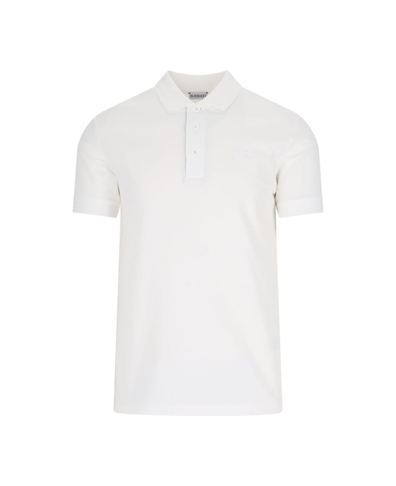 Burberry Polo Shirt 'ekd' - WHITE