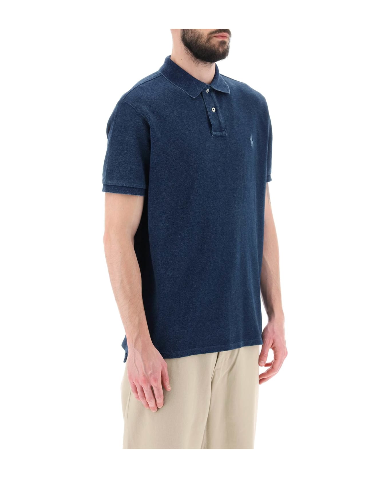 Polo Ralph Lauren Pique Cotton Polo Shirt - DARK INDIGO (Blue)