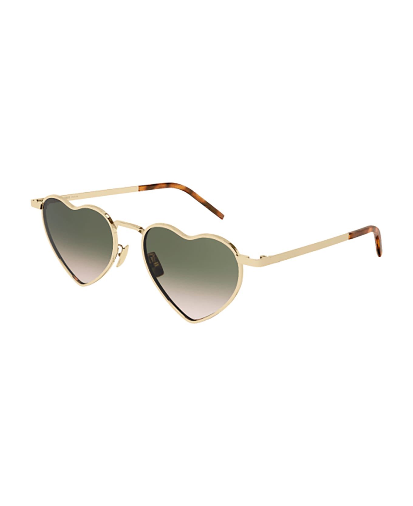 Saint Laurent Eyewear SL 301 LOULOU Sunglasses - Gold Gold Green