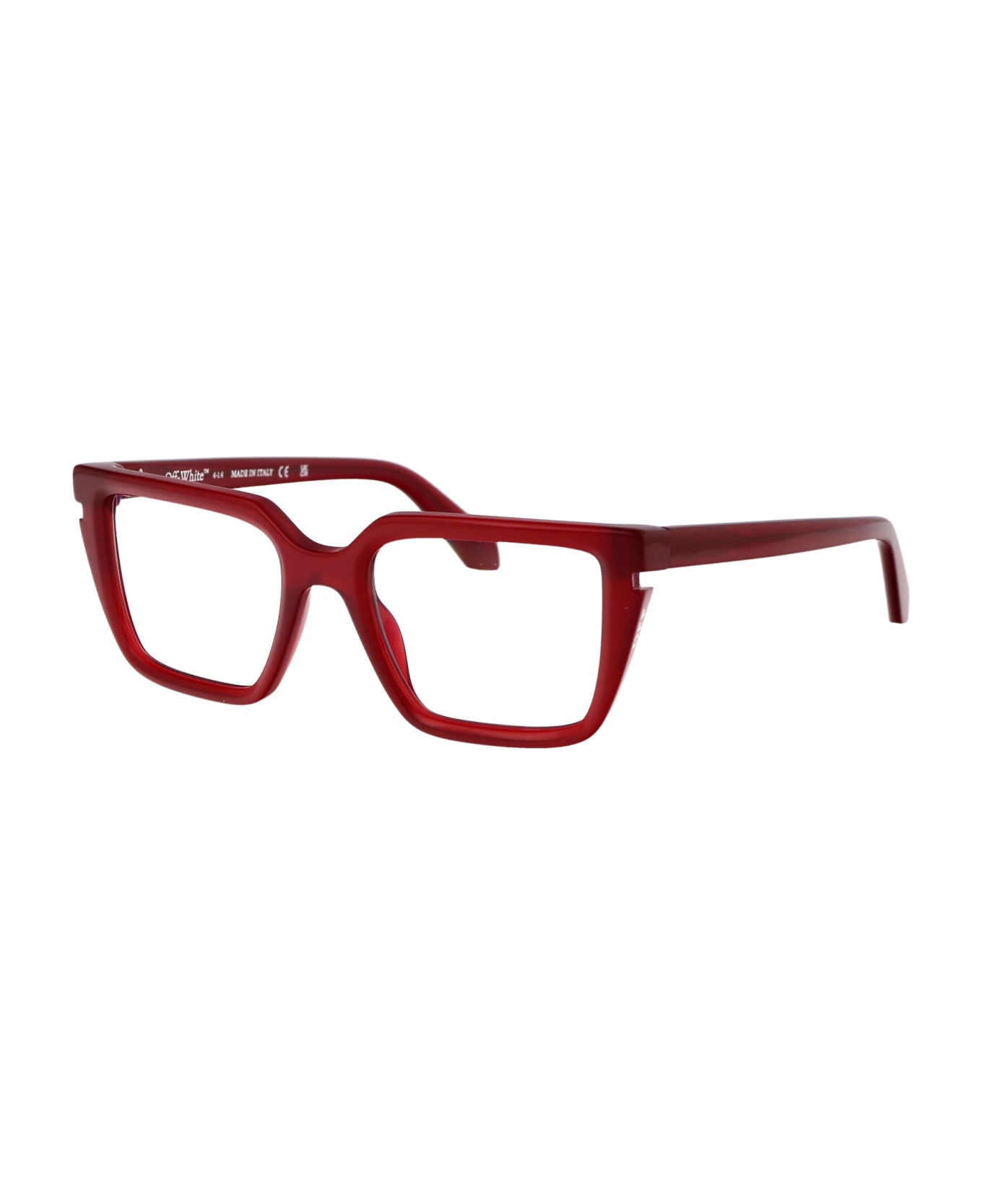 Off-White Optical Style 52 Glasses - 2800 BURGUNDY 