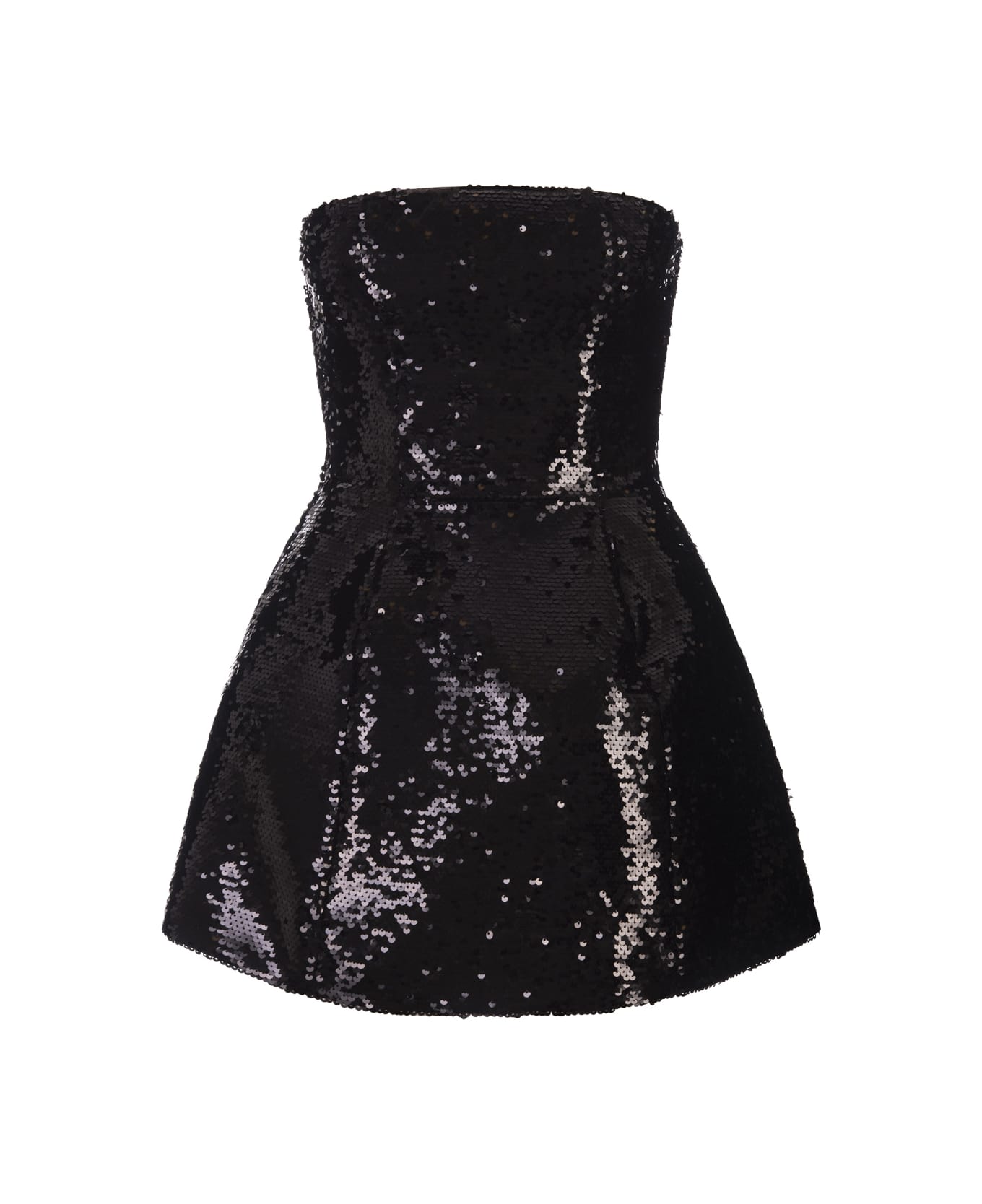 Giuseppe di Morabito Black Sequin Mini Dress - Black