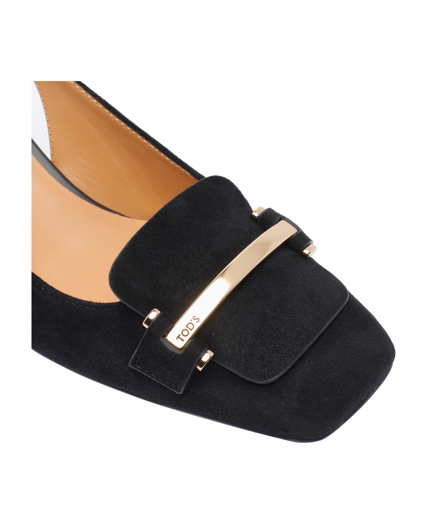 Tod
s Suede Slingback Pumps - Black