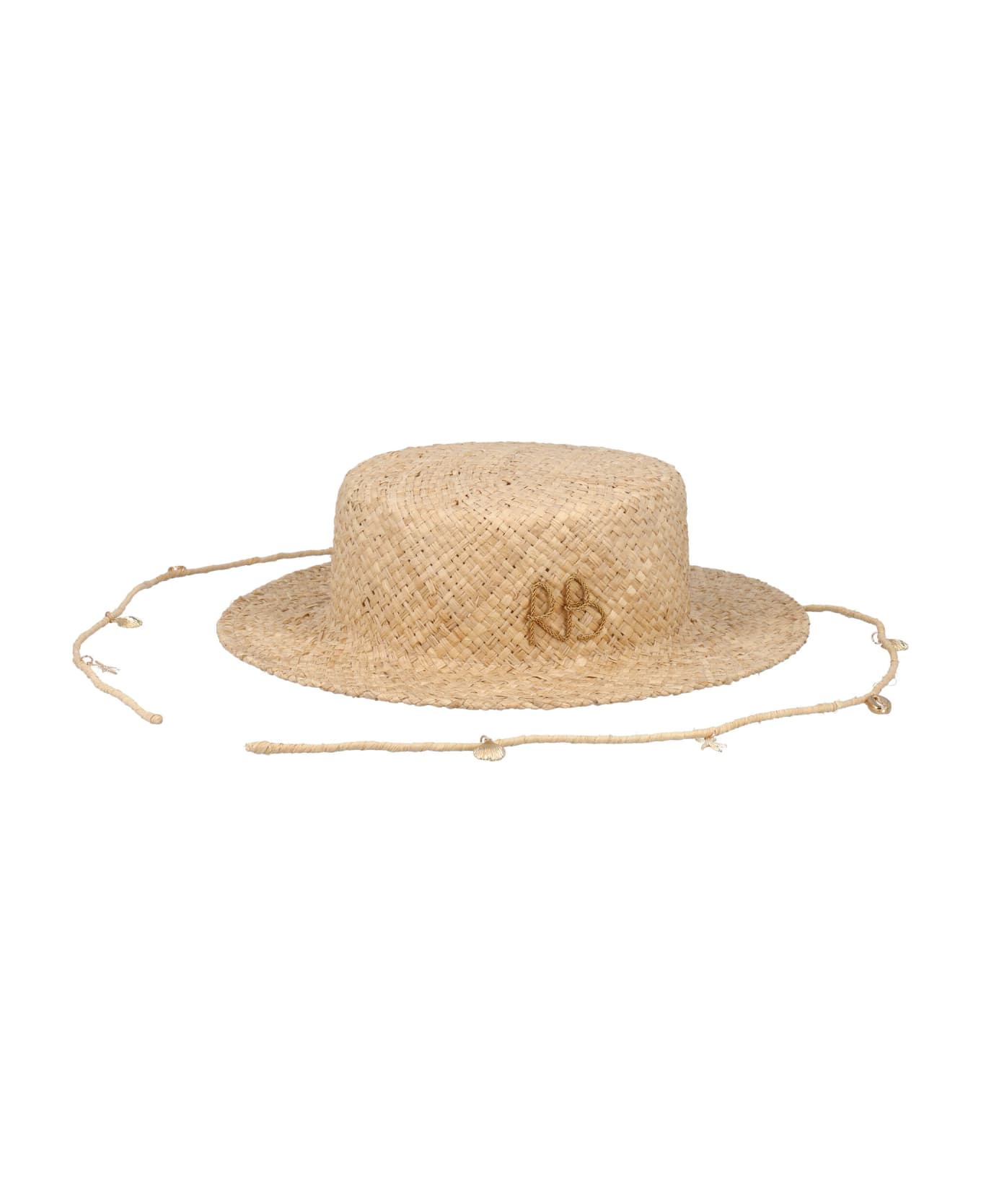 Ruslan Baginskiy Straw Boater Hat - NATURAL