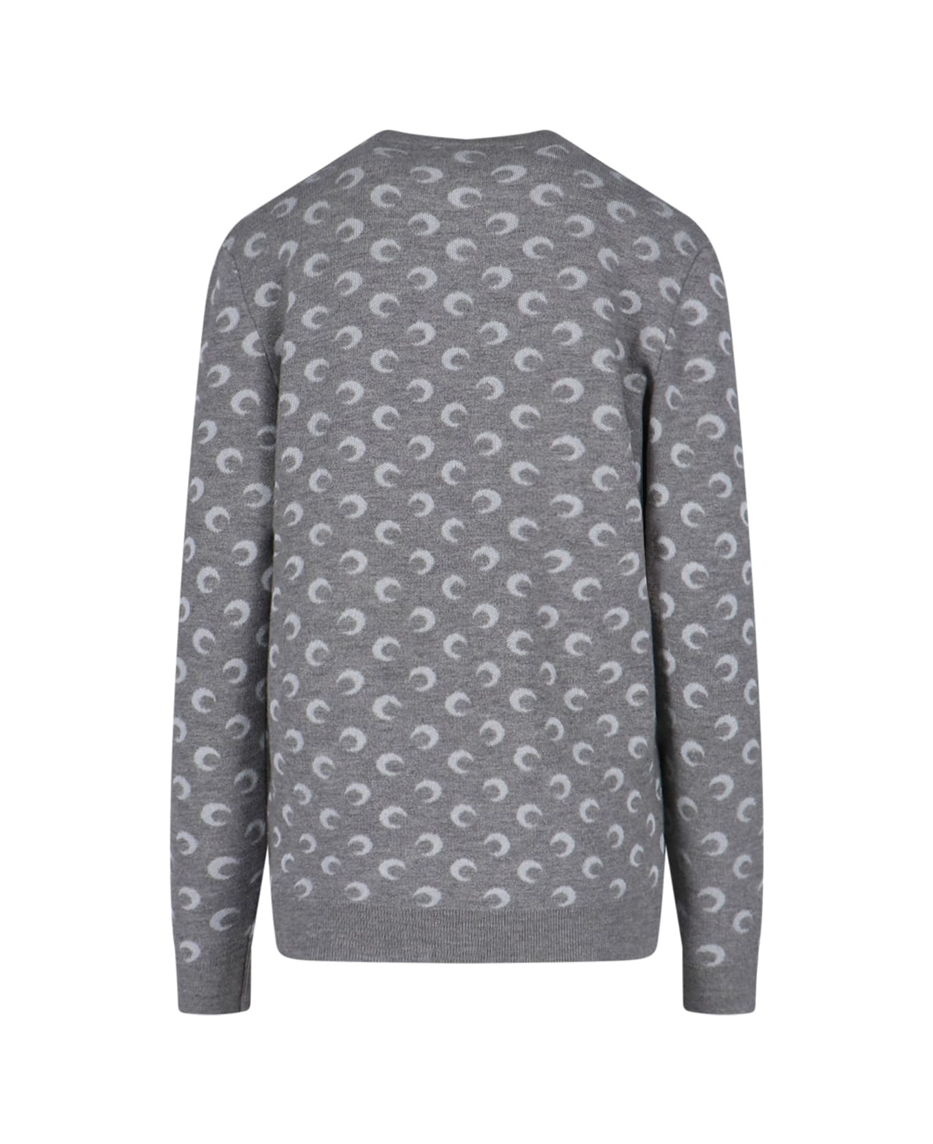 Marine Serre 
moon
 Logo Sweater - GREY