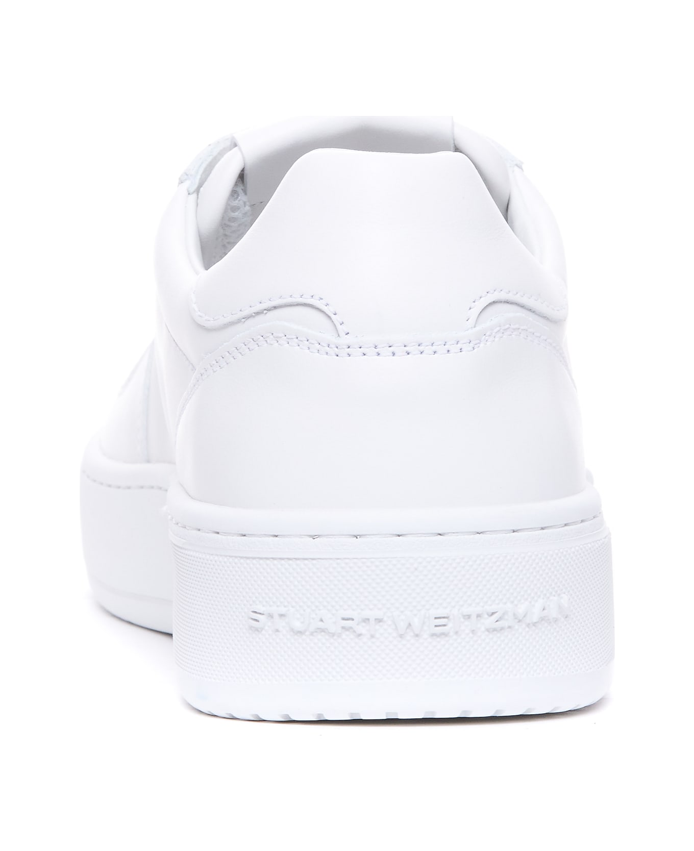 Stuart Weitzman Sw Courtside Monogram Sneakers - White