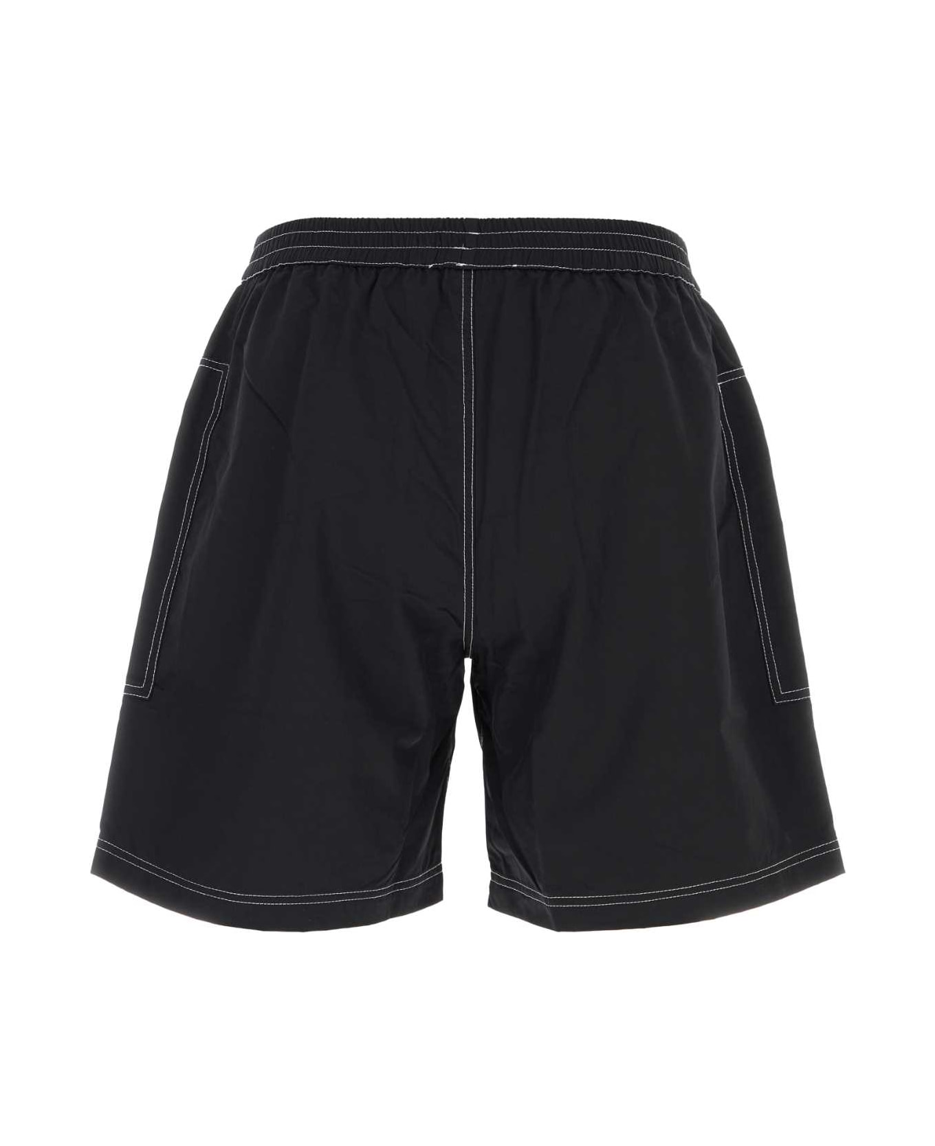 Gimaguas Black Cotton Quique Bermuda Shorts - BLACK