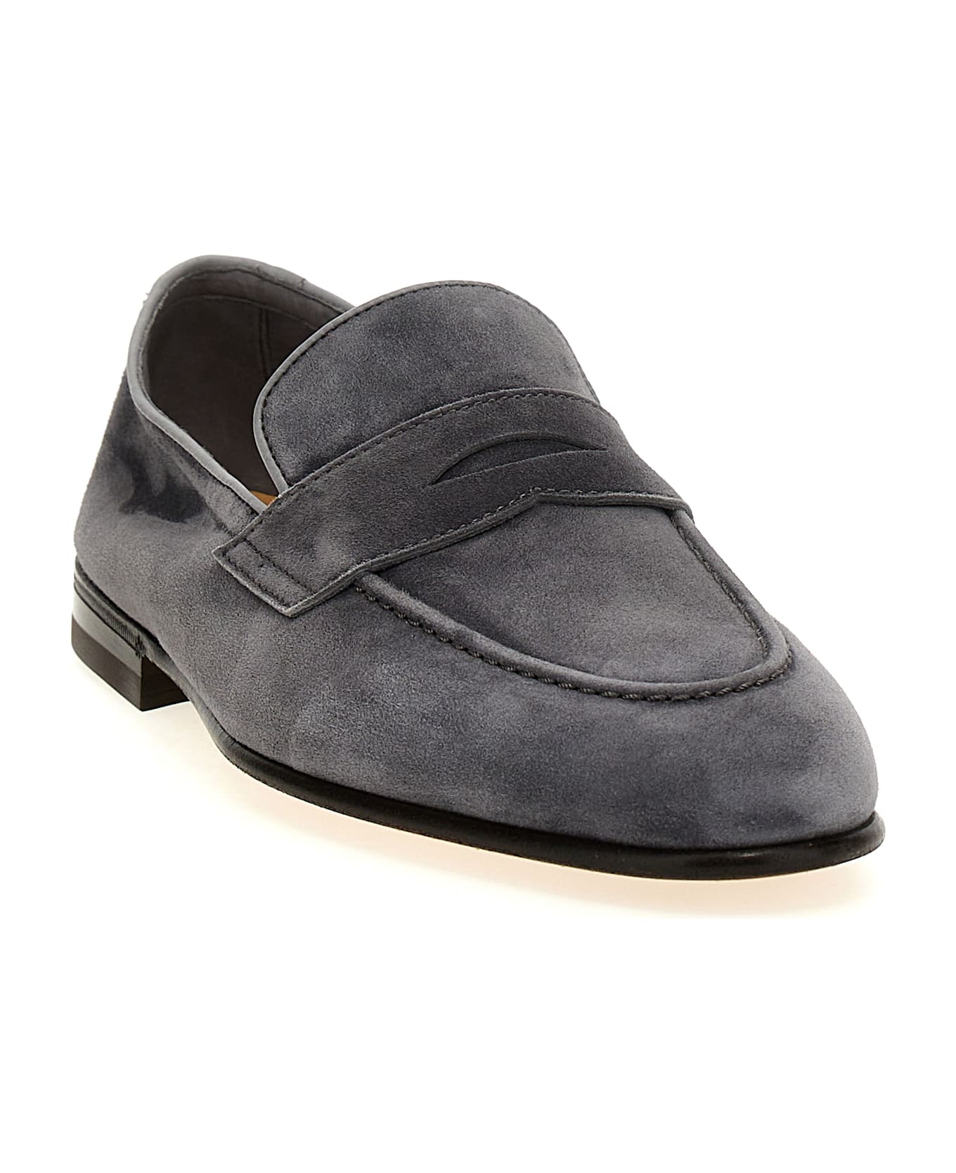 Brunello Cucinelli Suede Loafers - Gray