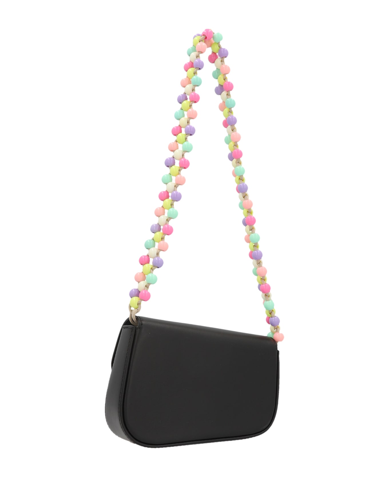 Palm Angels 'beads Strap Crash' Shoulder Bag - White/Black