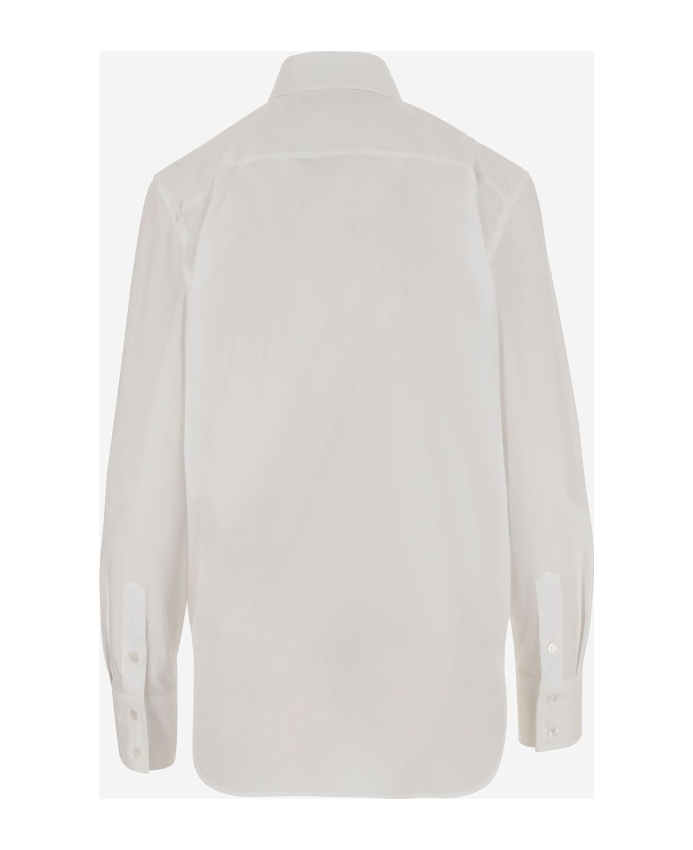 Valentino Shirt With Jewel Buttons - BIANCO OTTICO