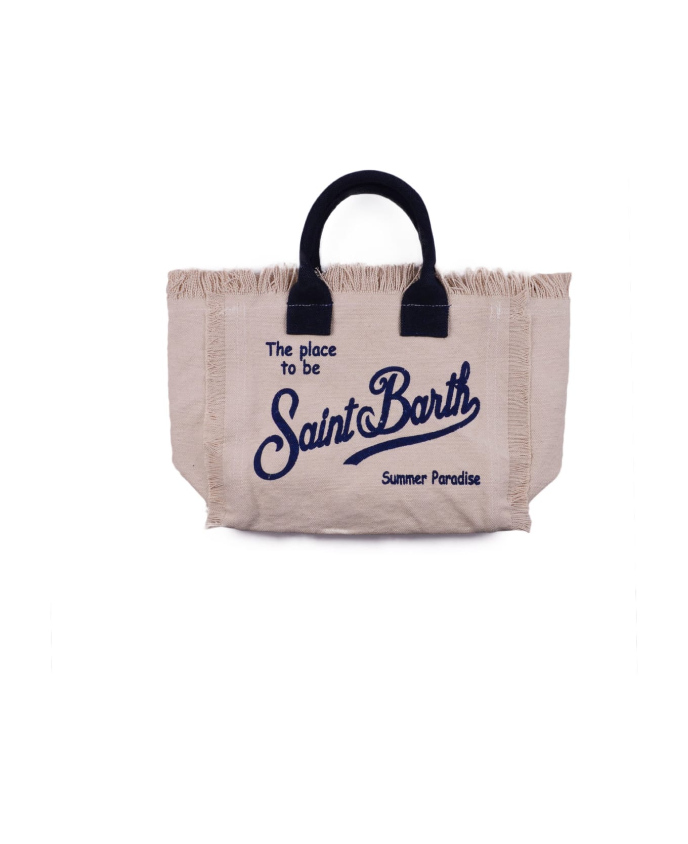 MC2 Saint Barth Handbag With Logo And Fringes - Multicolor