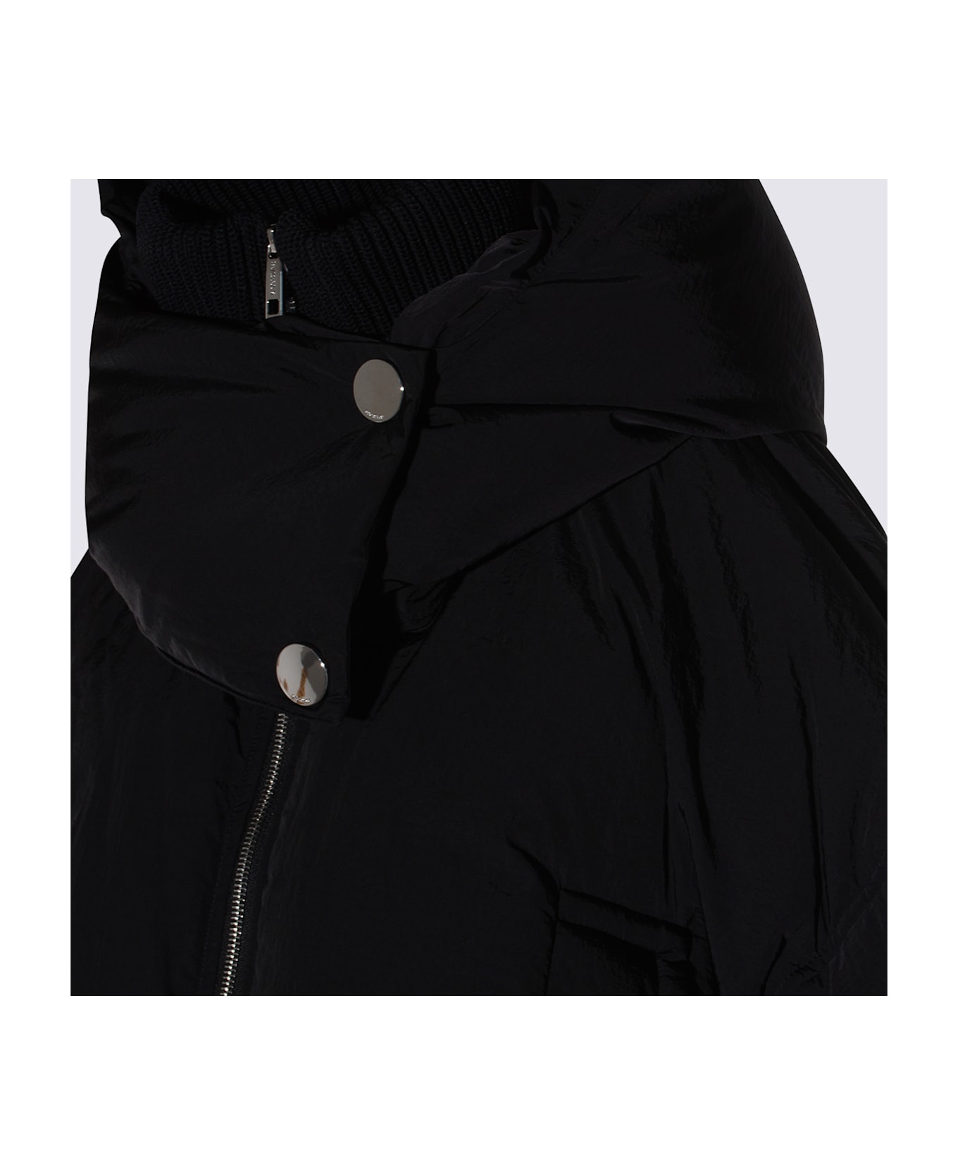SportMax Black Glizia Down Jacket - Black