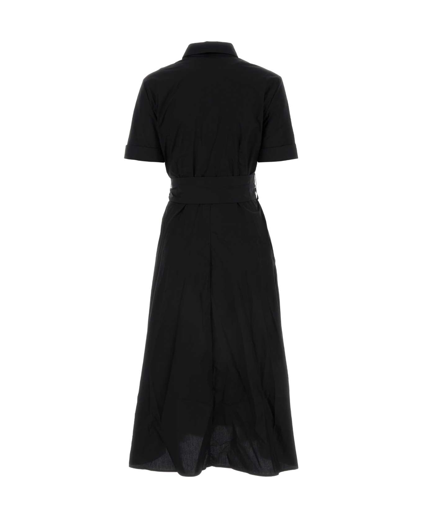 Woolrich Black Cotton Shirt Dress - Black