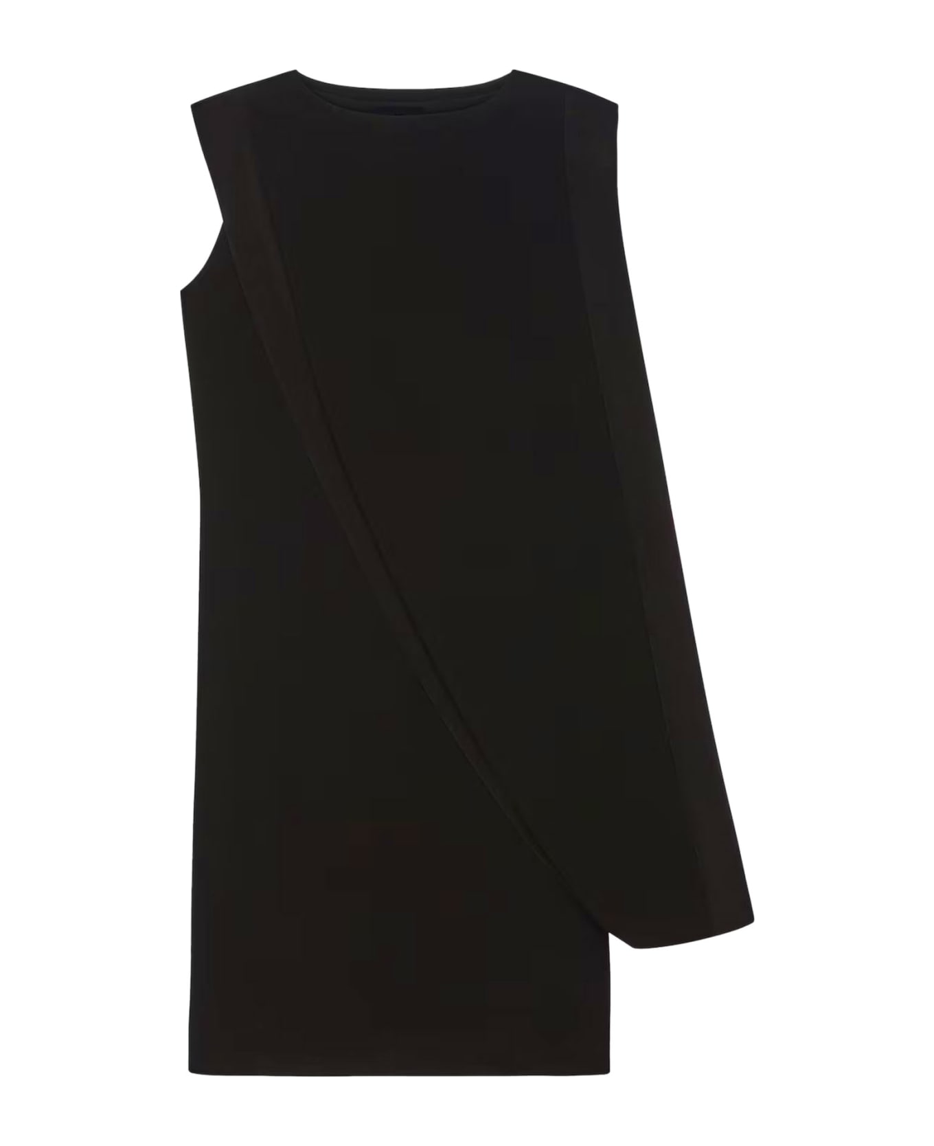 Givenchy Sleeveless Black Midi Dress - BLACK