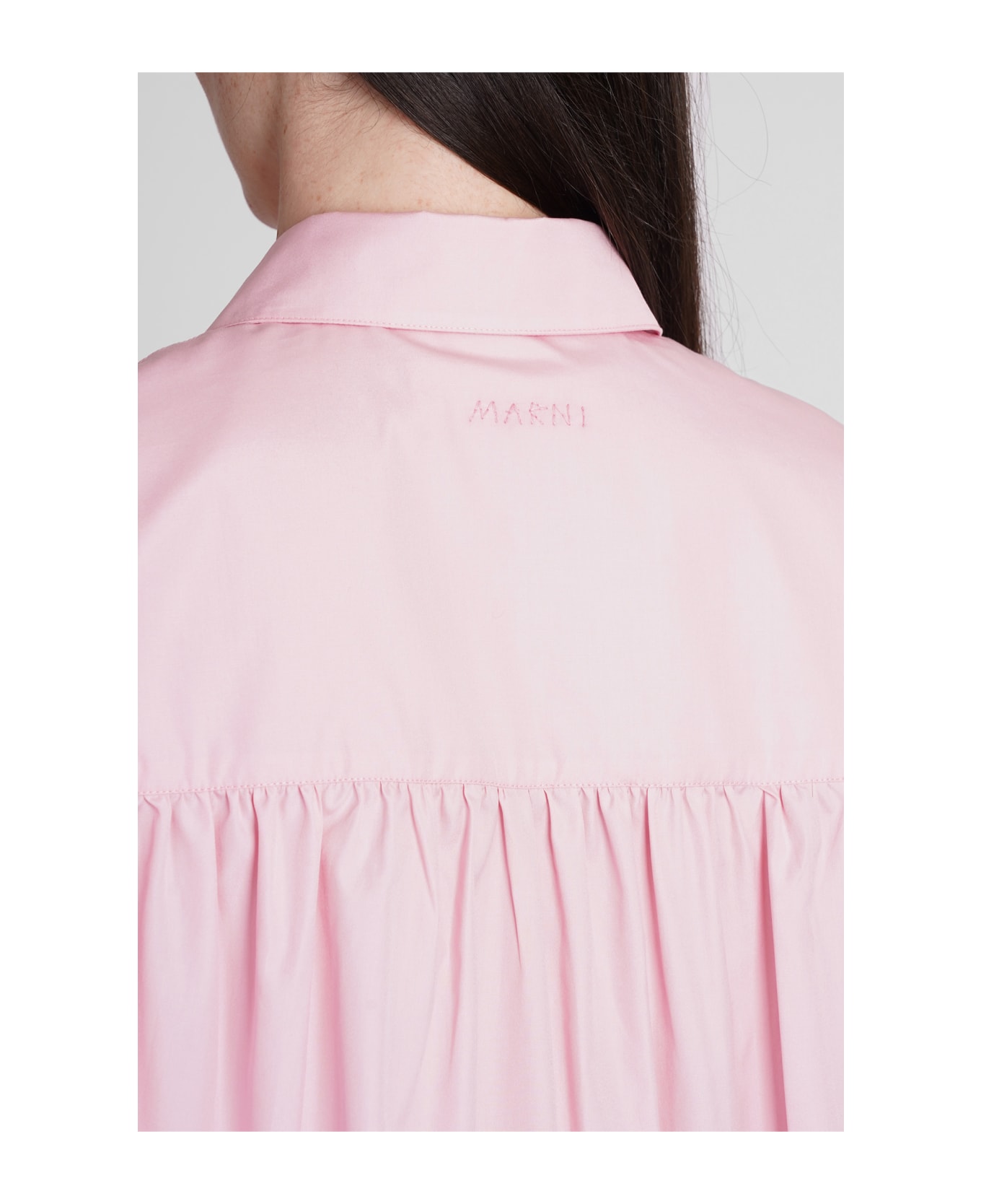 Marni Shirt In Rose-pink Cotton - rose-pink
