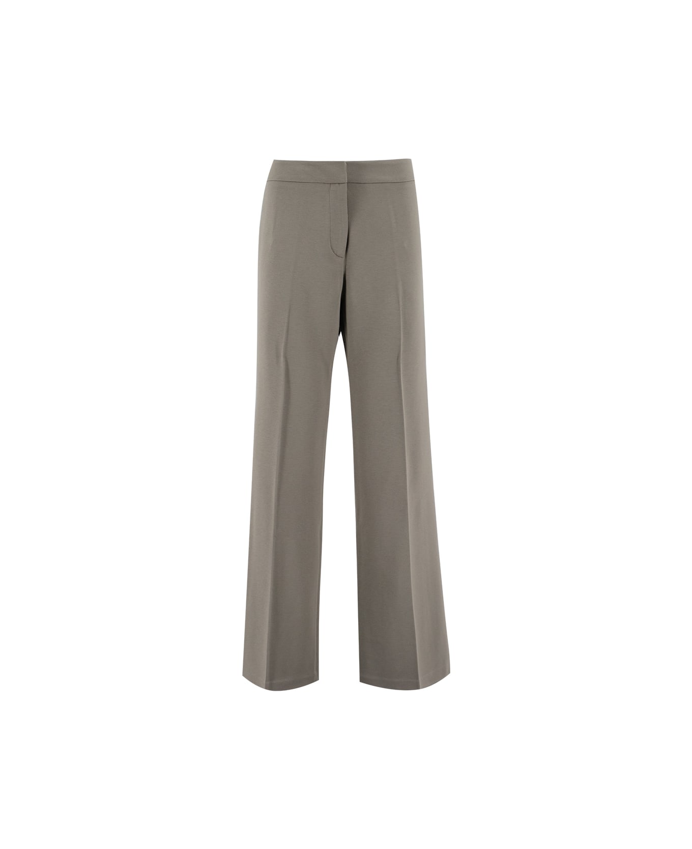 Le Tricot Perugia Trousers - MIDDLE GREY