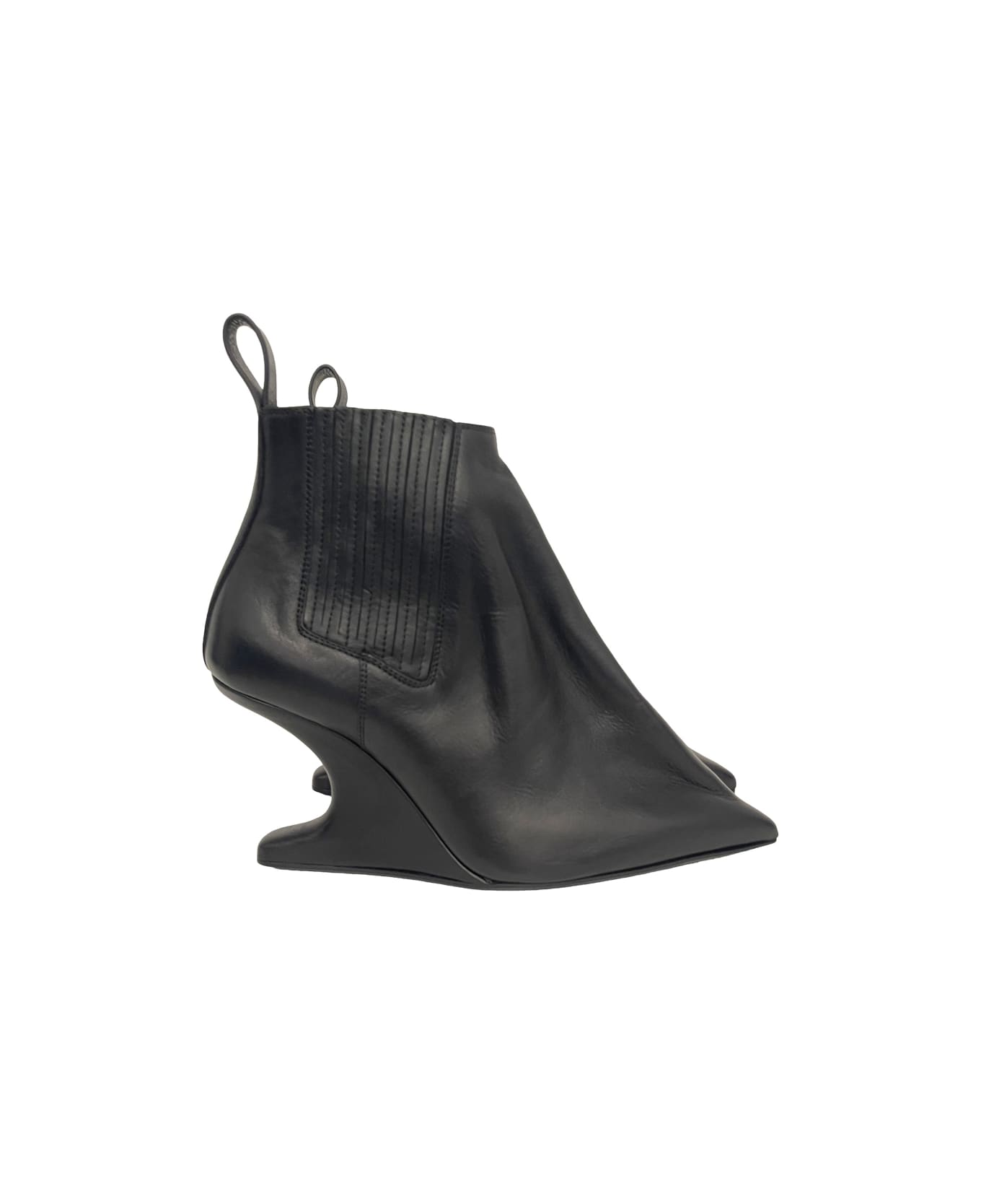 Rick Owens Ankle Taco Boots - Black