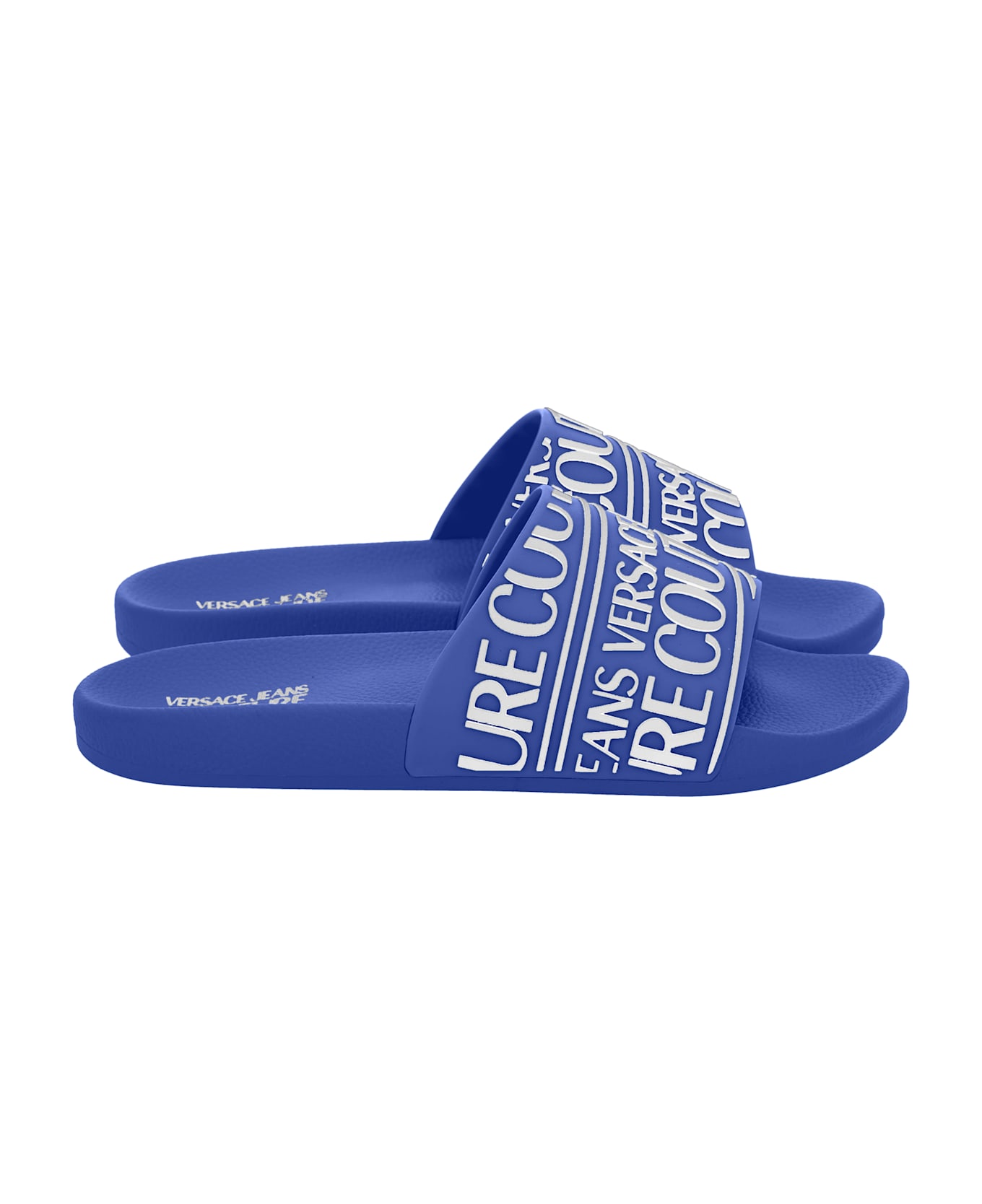 Versace Jeans Couture Pool Slides - Blue