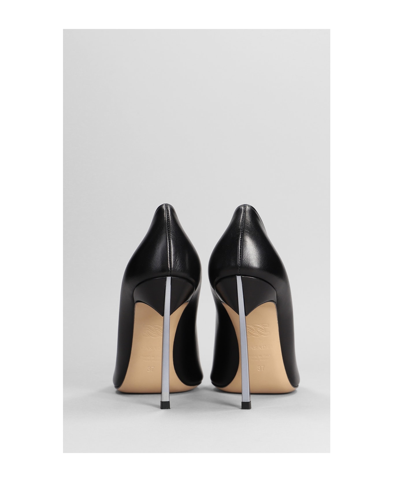 Casadei Super Blade Pumps In Black Leather - black