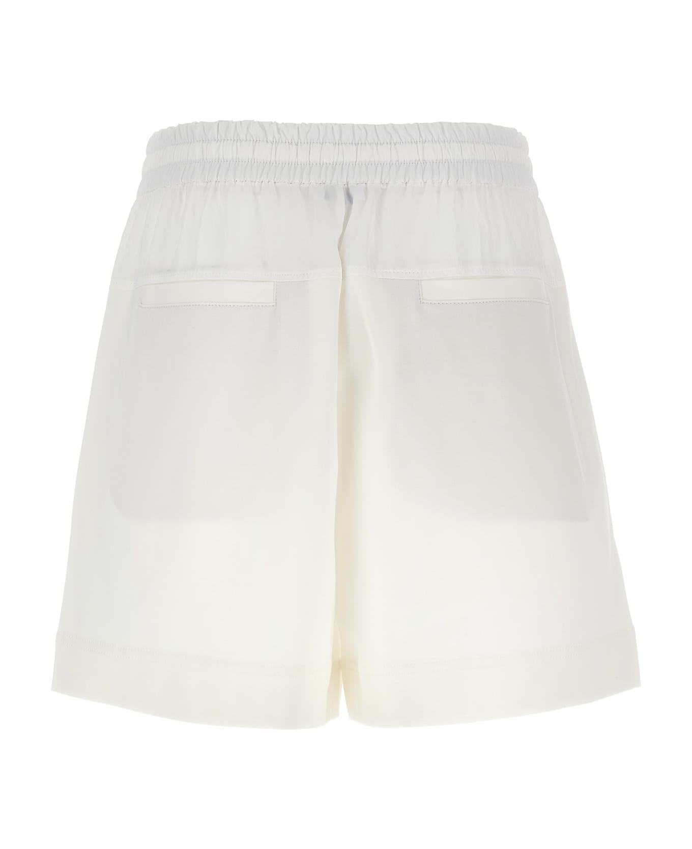 Brunello Cucinelli 
paneled Track
 Shorts - White