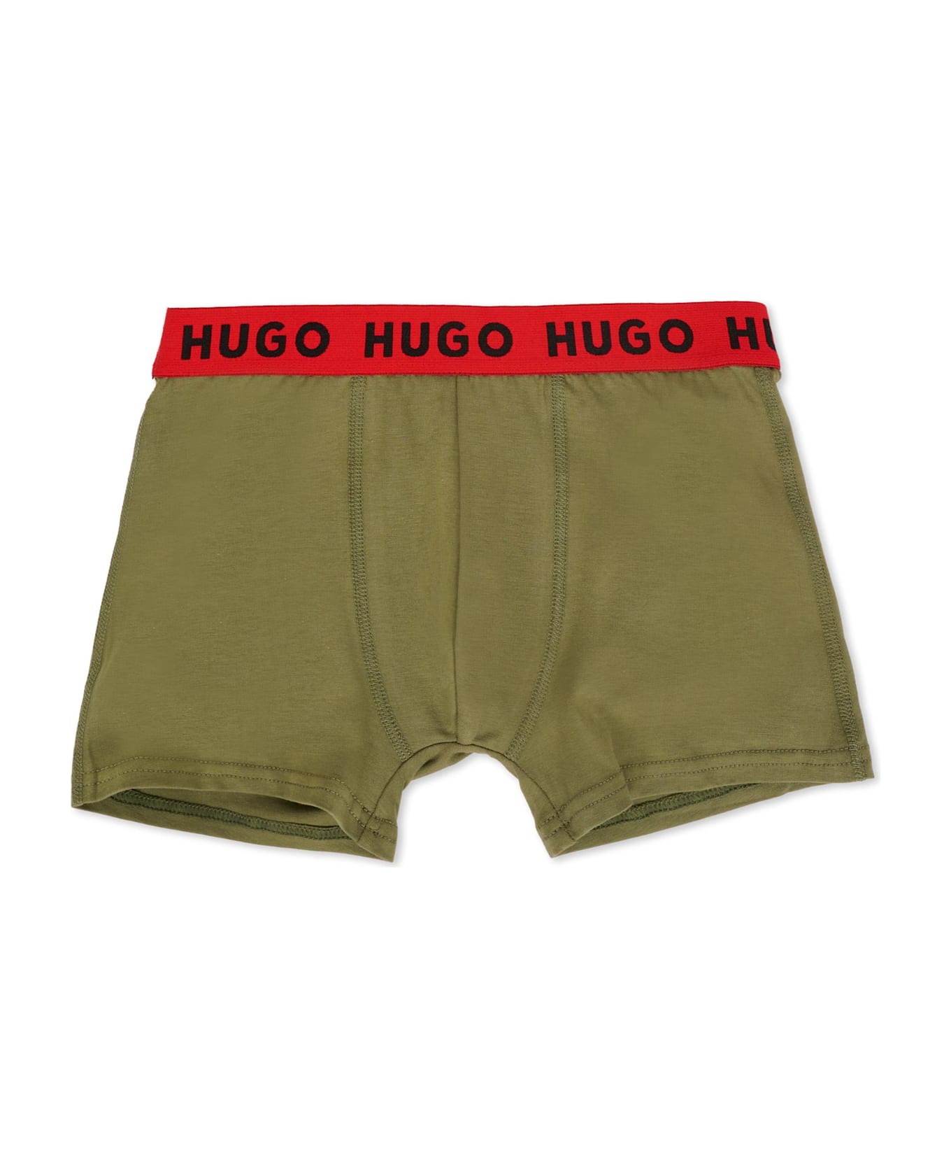 Hugo Boss Black Boxer Set For Boy With Logo - Black