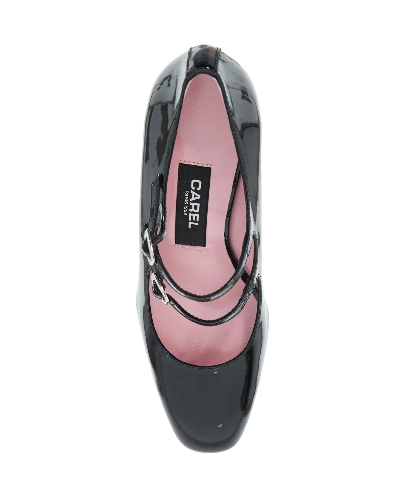 Carel 'mary Jane Alice In Patent Leather - BLACK PATENT (Black)