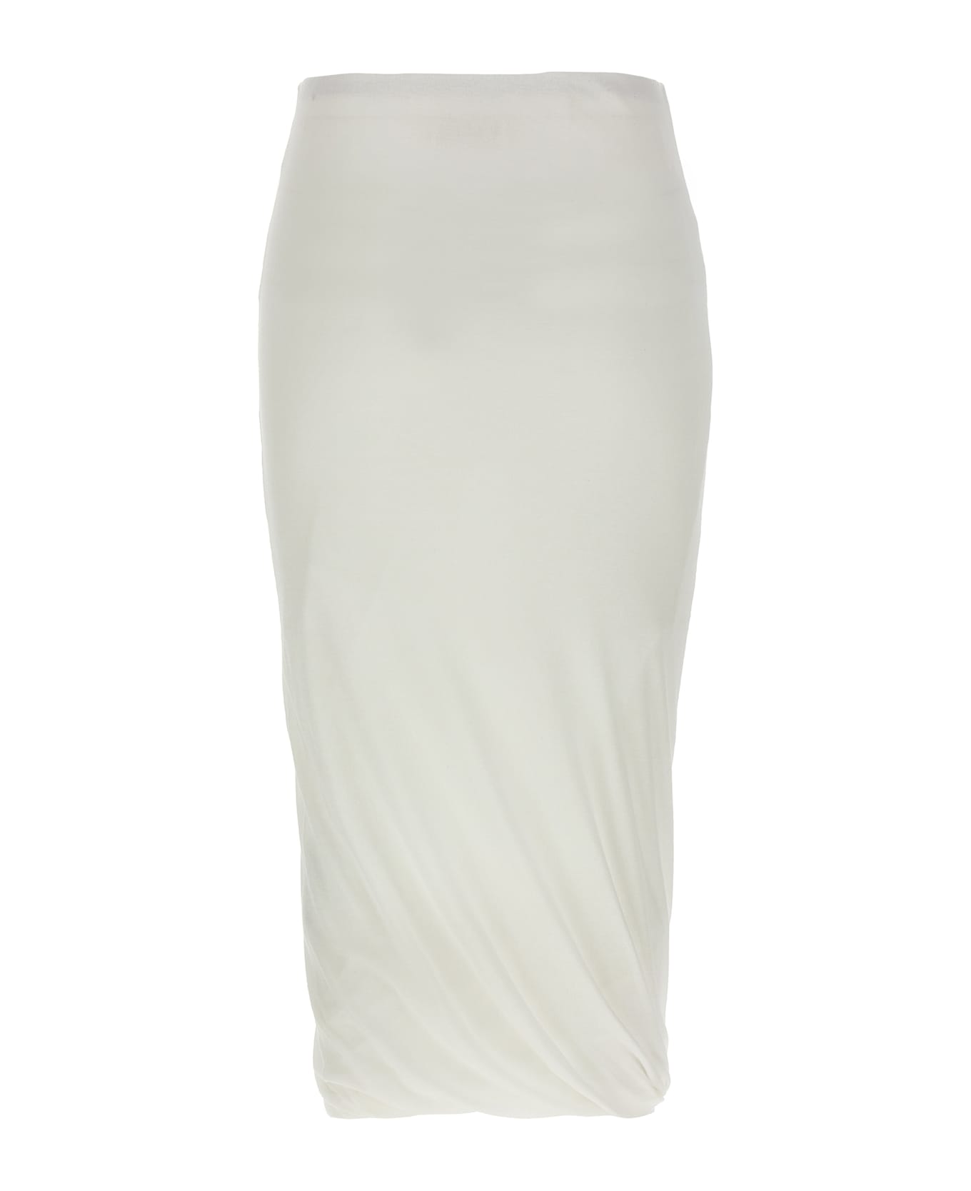 Jil Sander 
twisted
 Midi Skirt - White