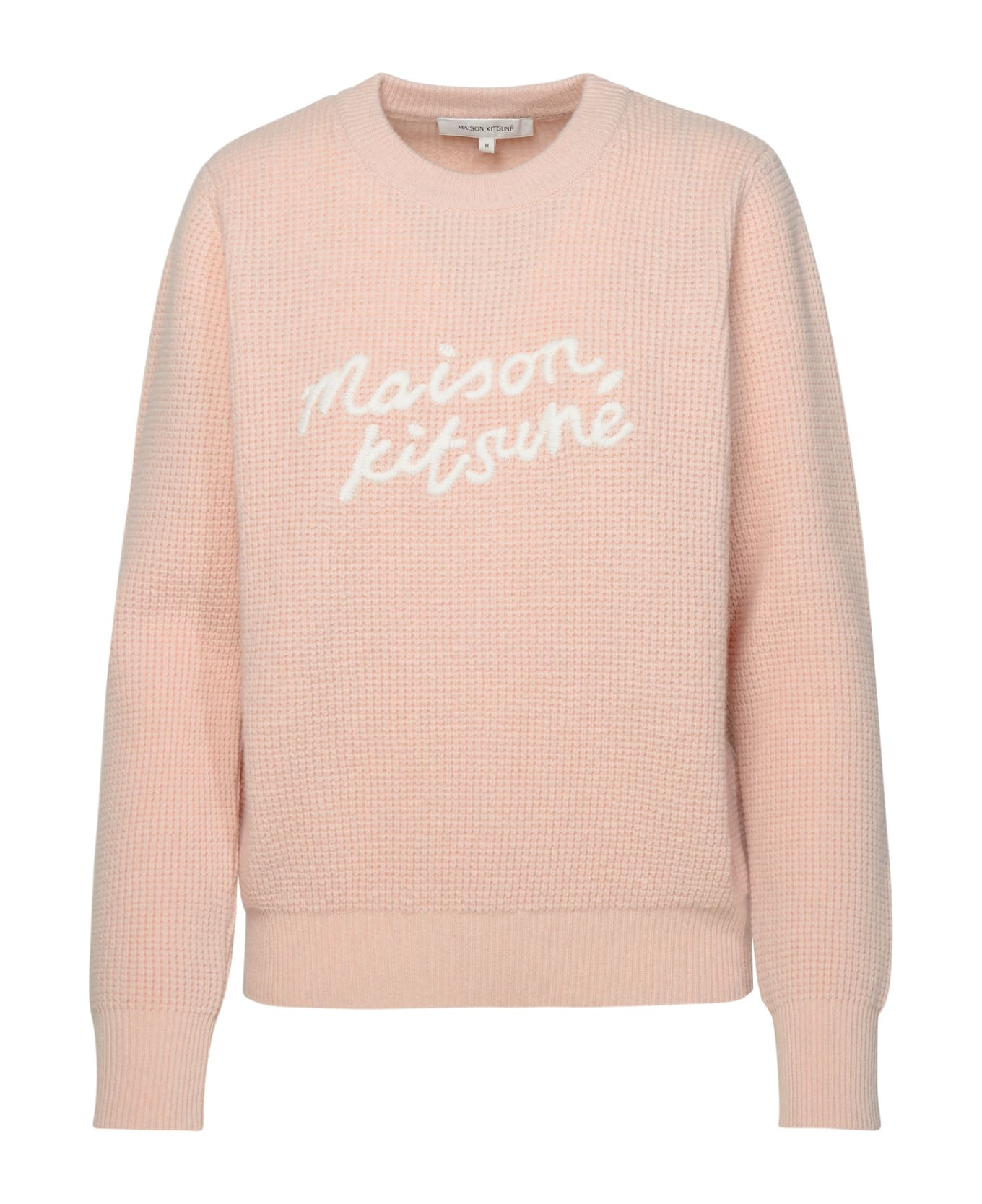 Maison Kitsuné Black Wool Sweater - Pink