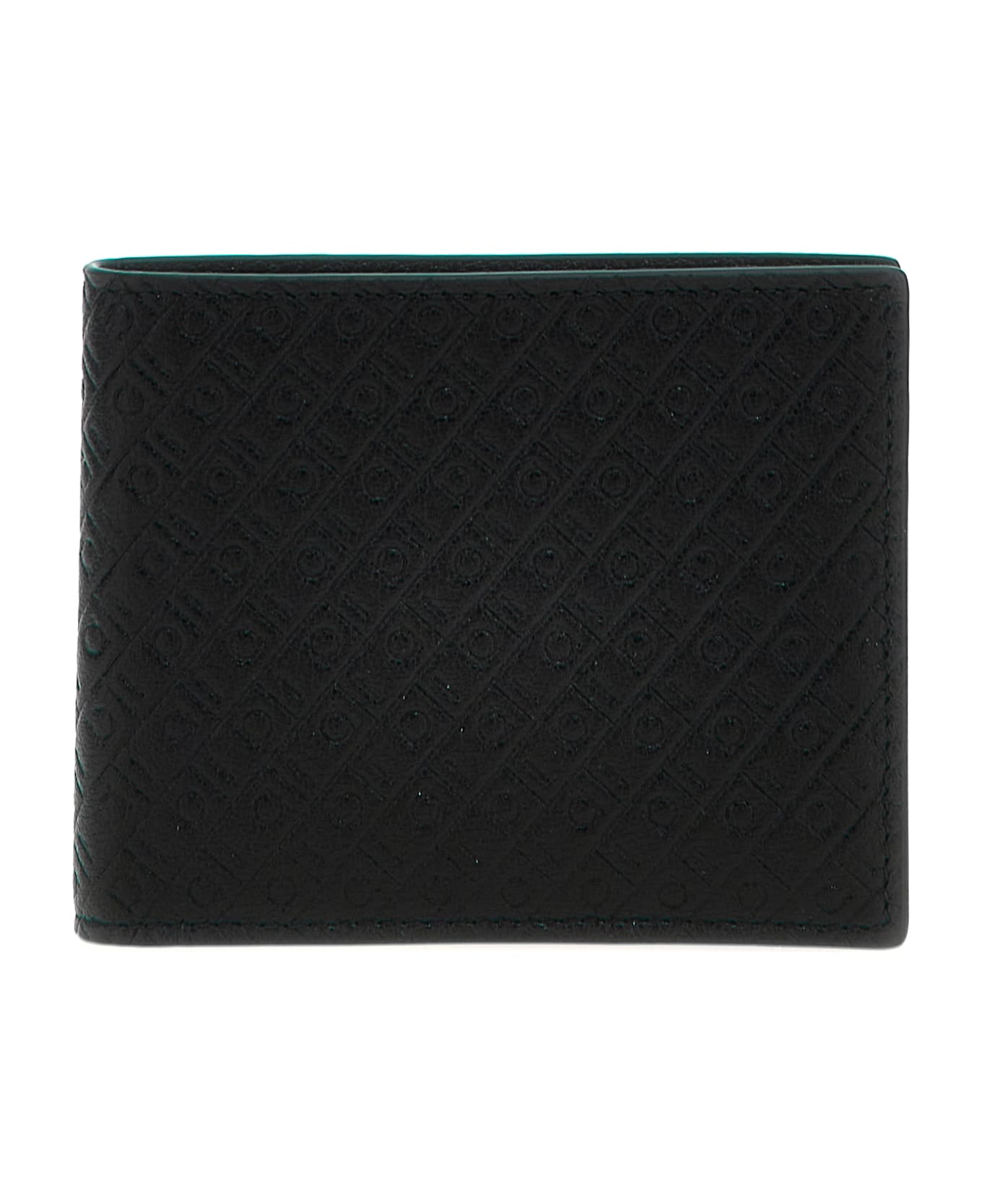 Ferragamo All Over Logo Wallet - Black  