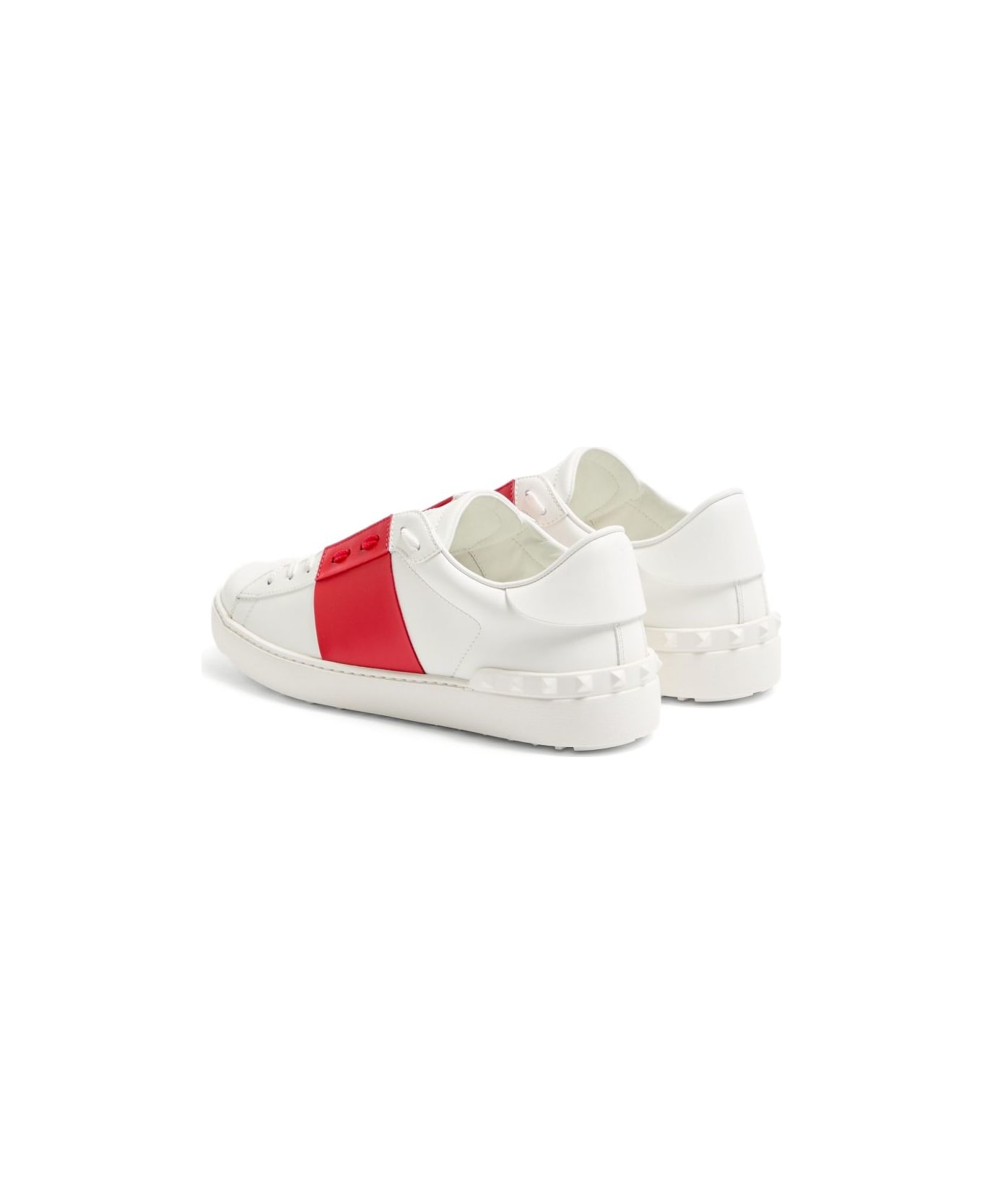 Valentino Garavani Open Leather Sneakers - Red
