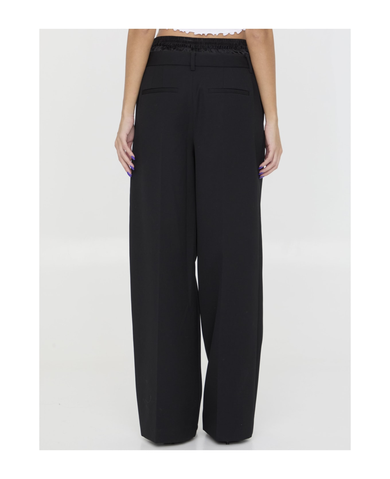 Alexander Wang Tailored Pants With Brief - BLACK