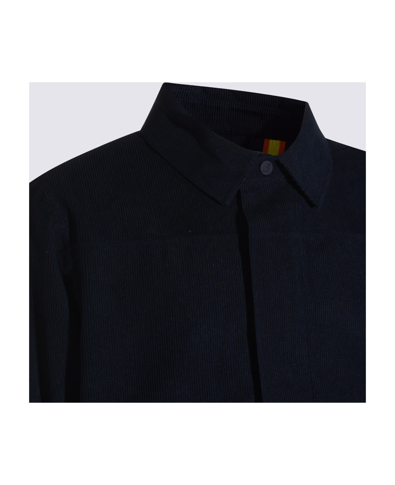 K-Way Dark Blue Shary Corduroy Casual Jacket - BLUE DEPTH