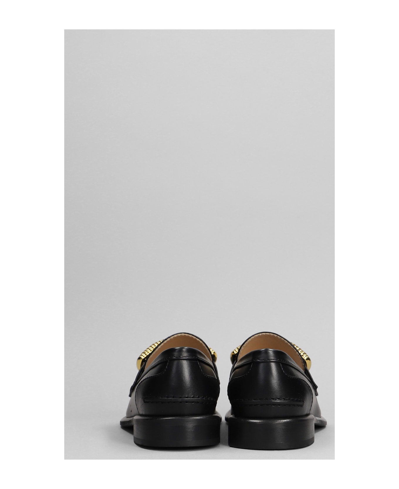 J.W. Anderson Pop Corn Macassin Loafers In Black Leather - black