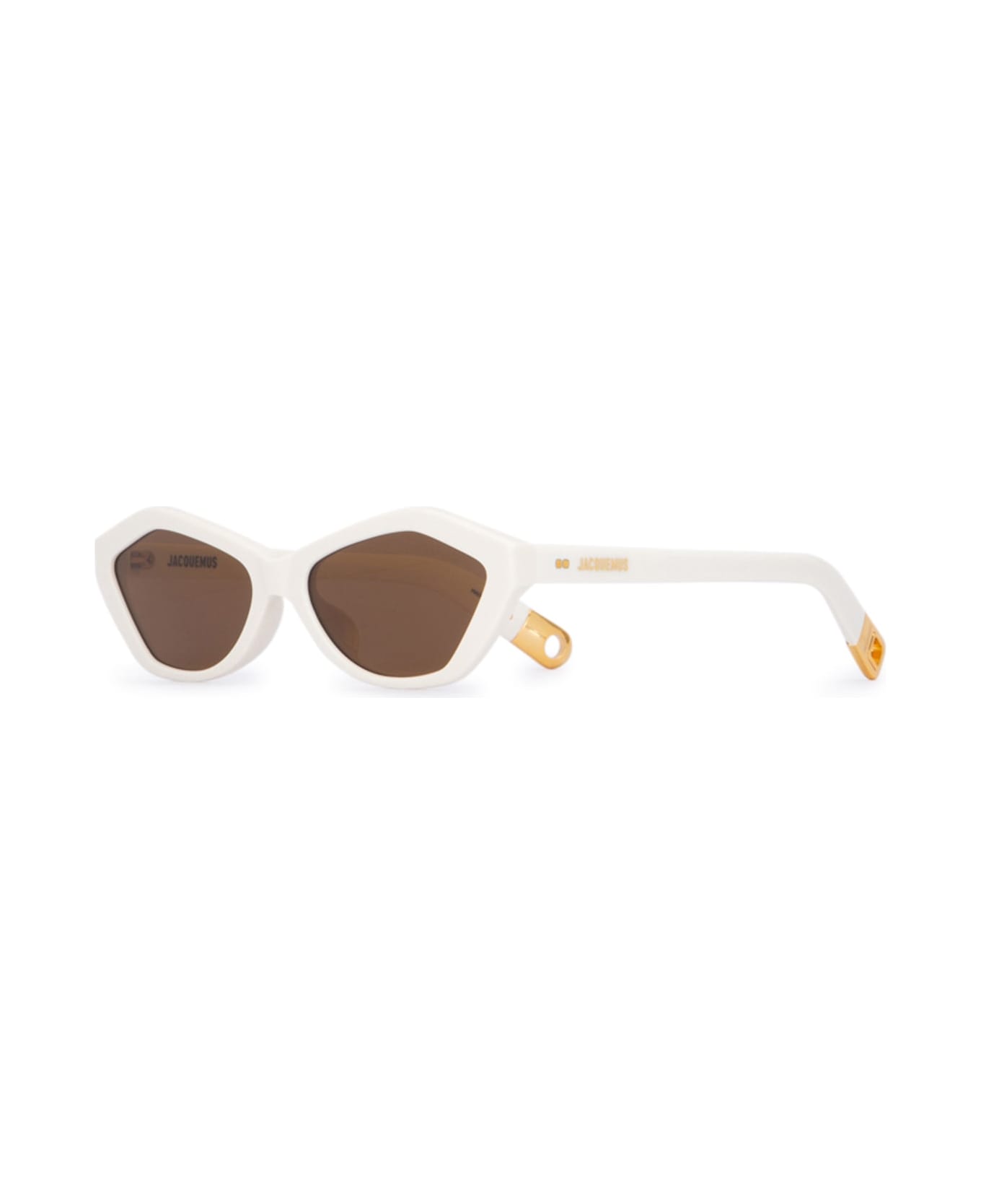 Jacquemus Bambino White Yellow Gold Brown - White