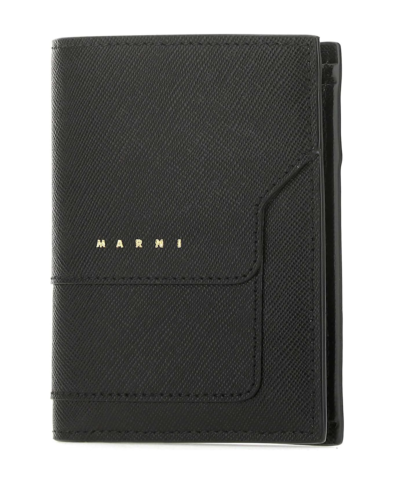 Marni Black Leather Wallet - Z360N 財布