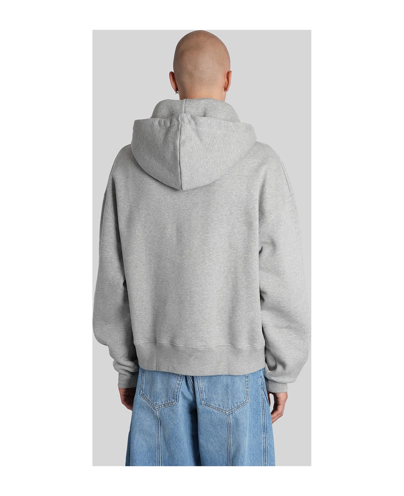 Mugler Sweatshirt In Grey Cotton - grey