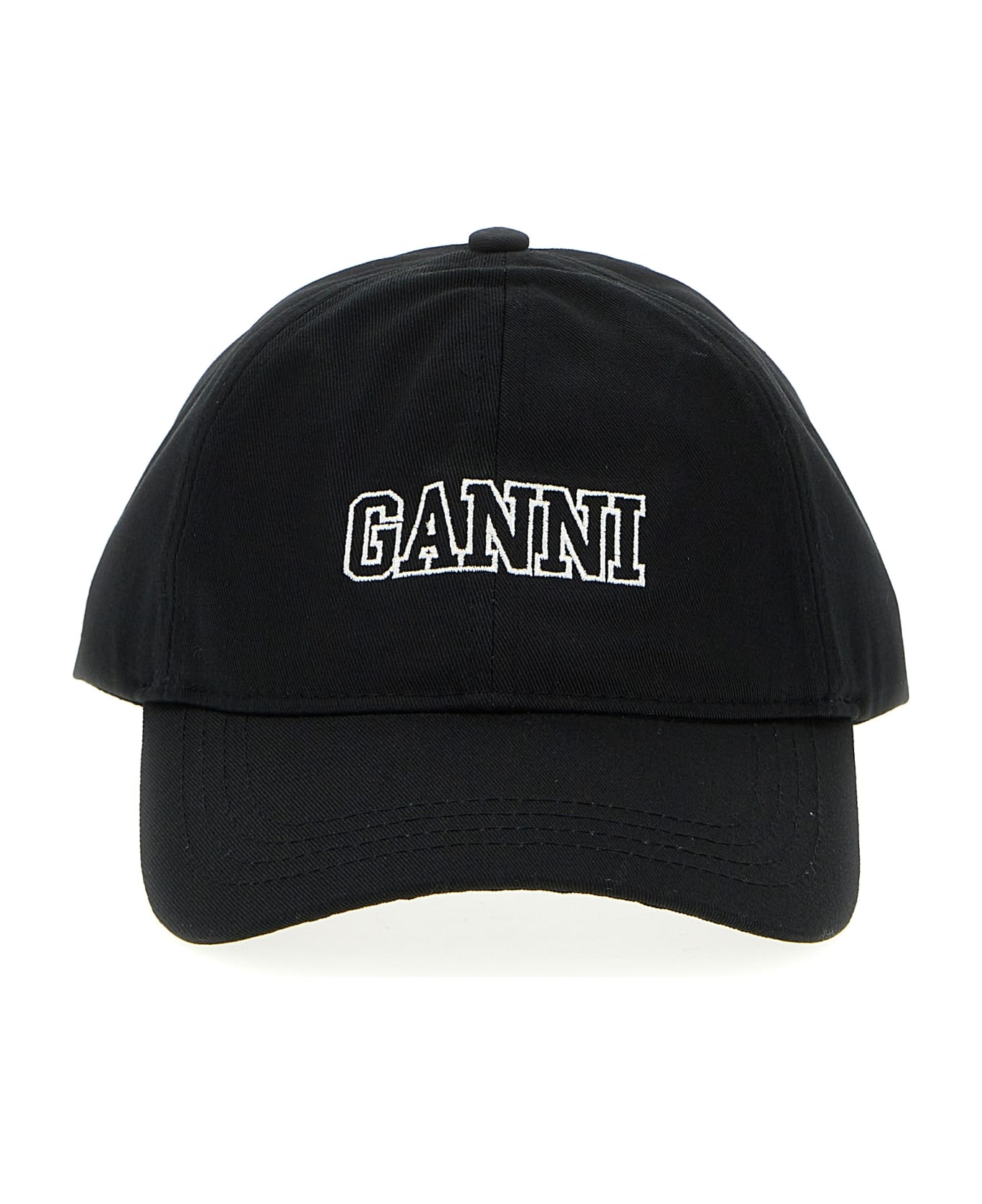 Ganni Logo Cap - Black  