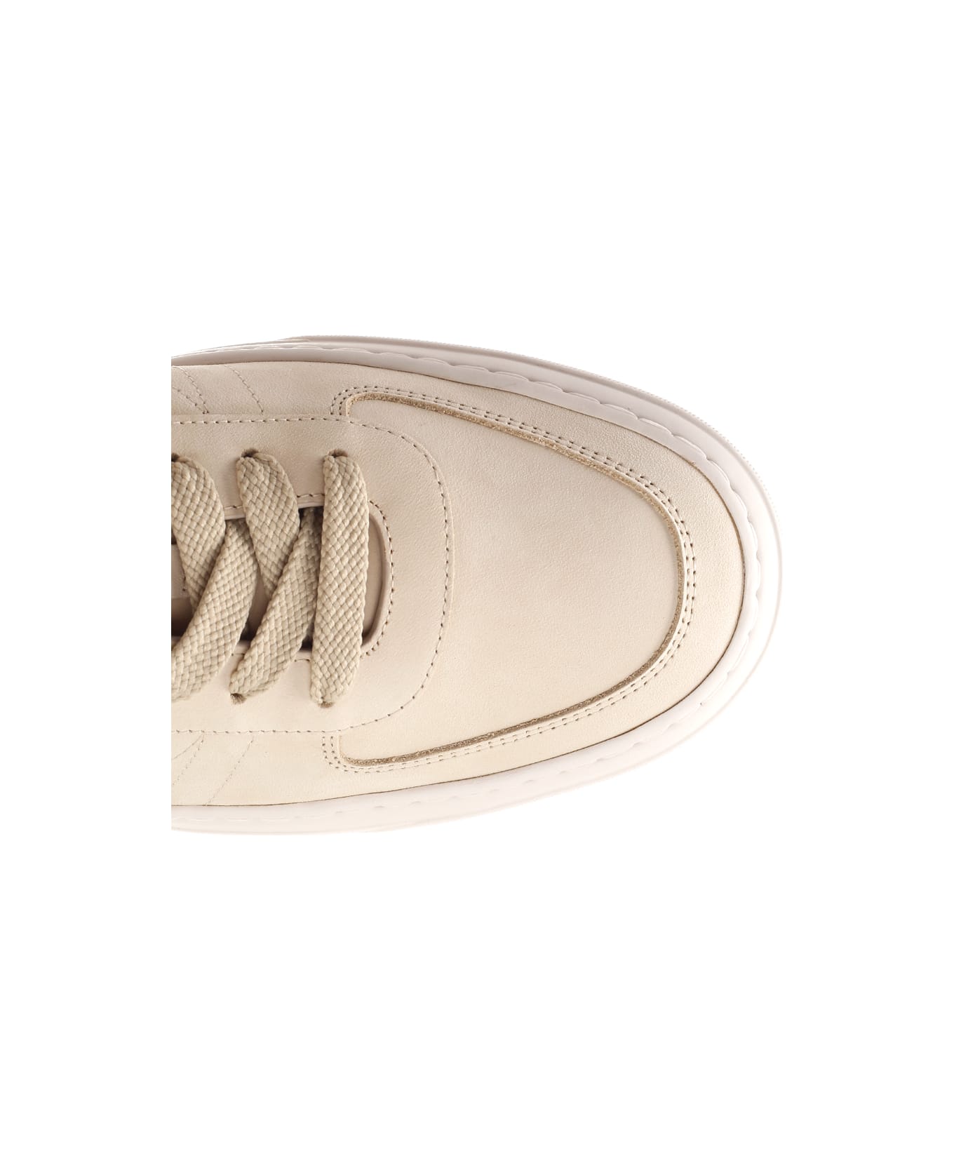 Moncler 'monclub' Low Sneakers In Leather - 20f