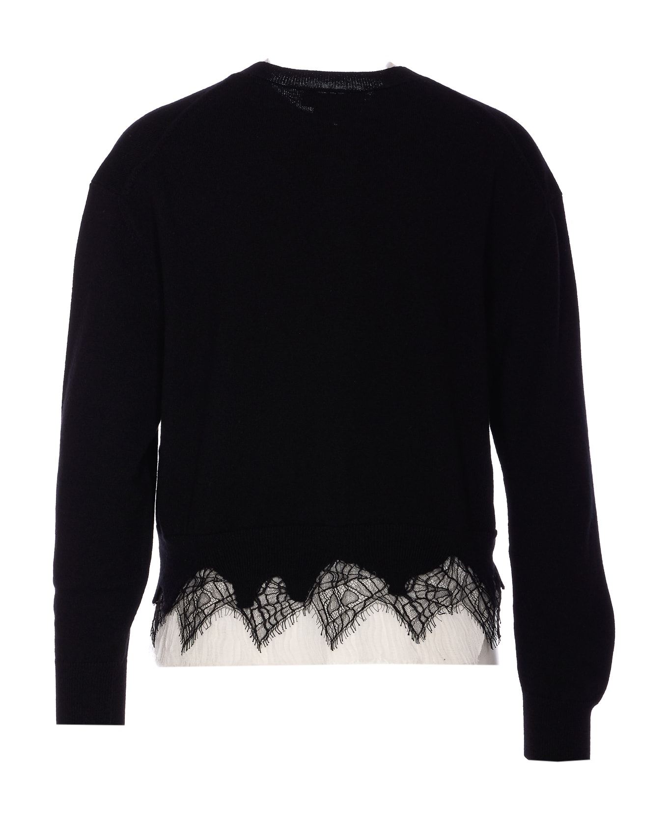 アウターその他 MCQUEEN COBWEB LACE CARDIGAN Women's Cobweb Lace Shrunken Cardigan in White | McQueen US