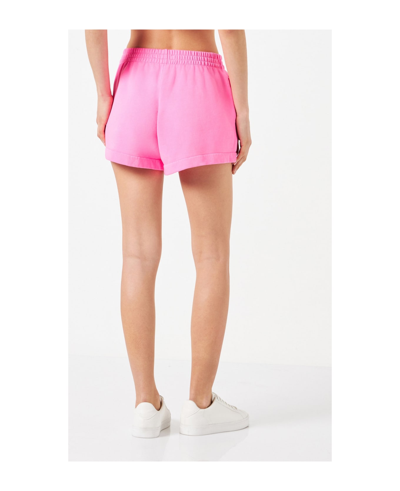 MC2 Saint Barth Woman Fluo Pink Cotton Short Pants - PINK