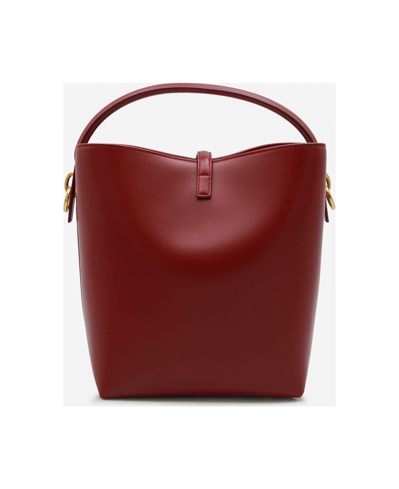 Saint Laurent Red Leather Le 37 Satchel - BORDEAUX