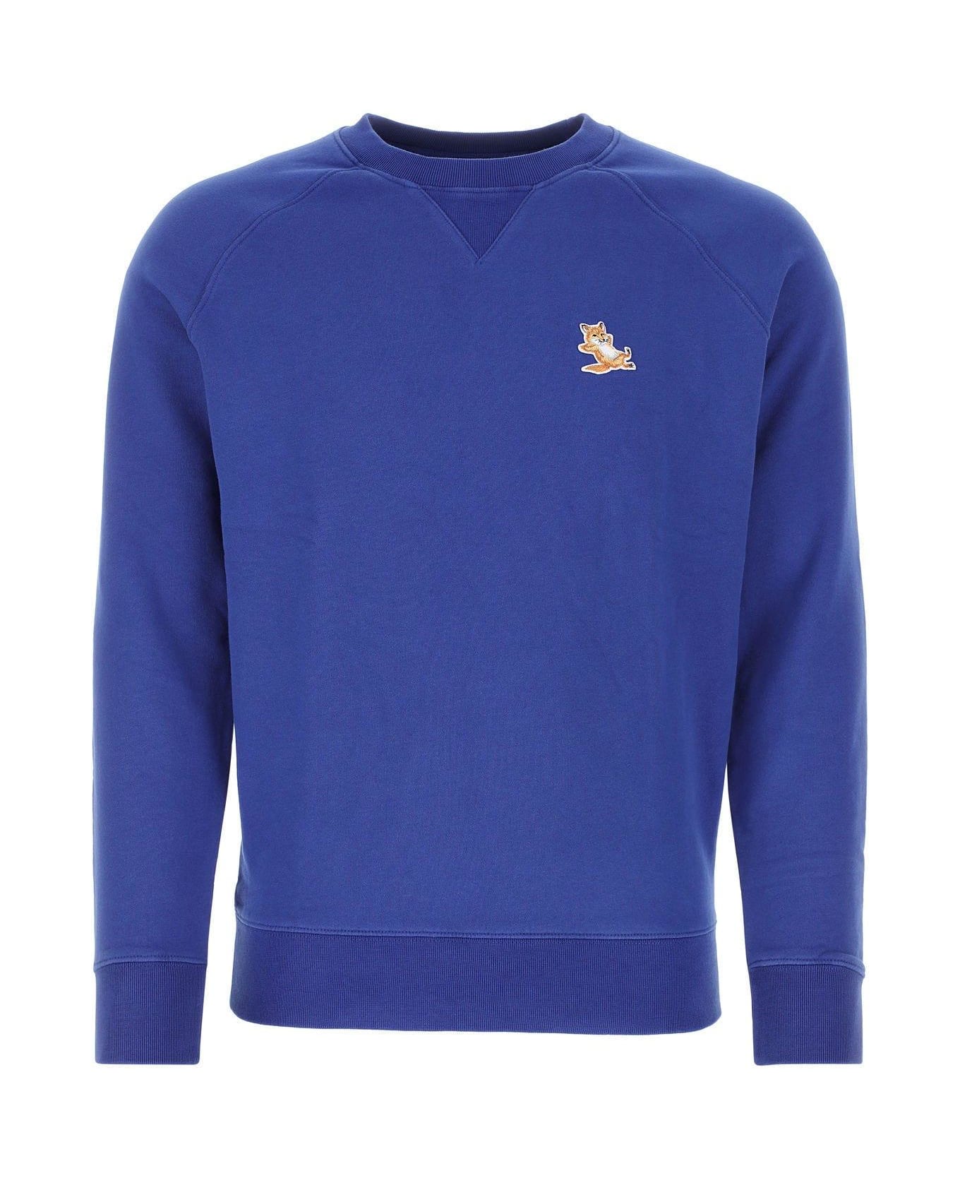 Maison Kitsuné Blue Cotton Sweatshirt - NAVY
