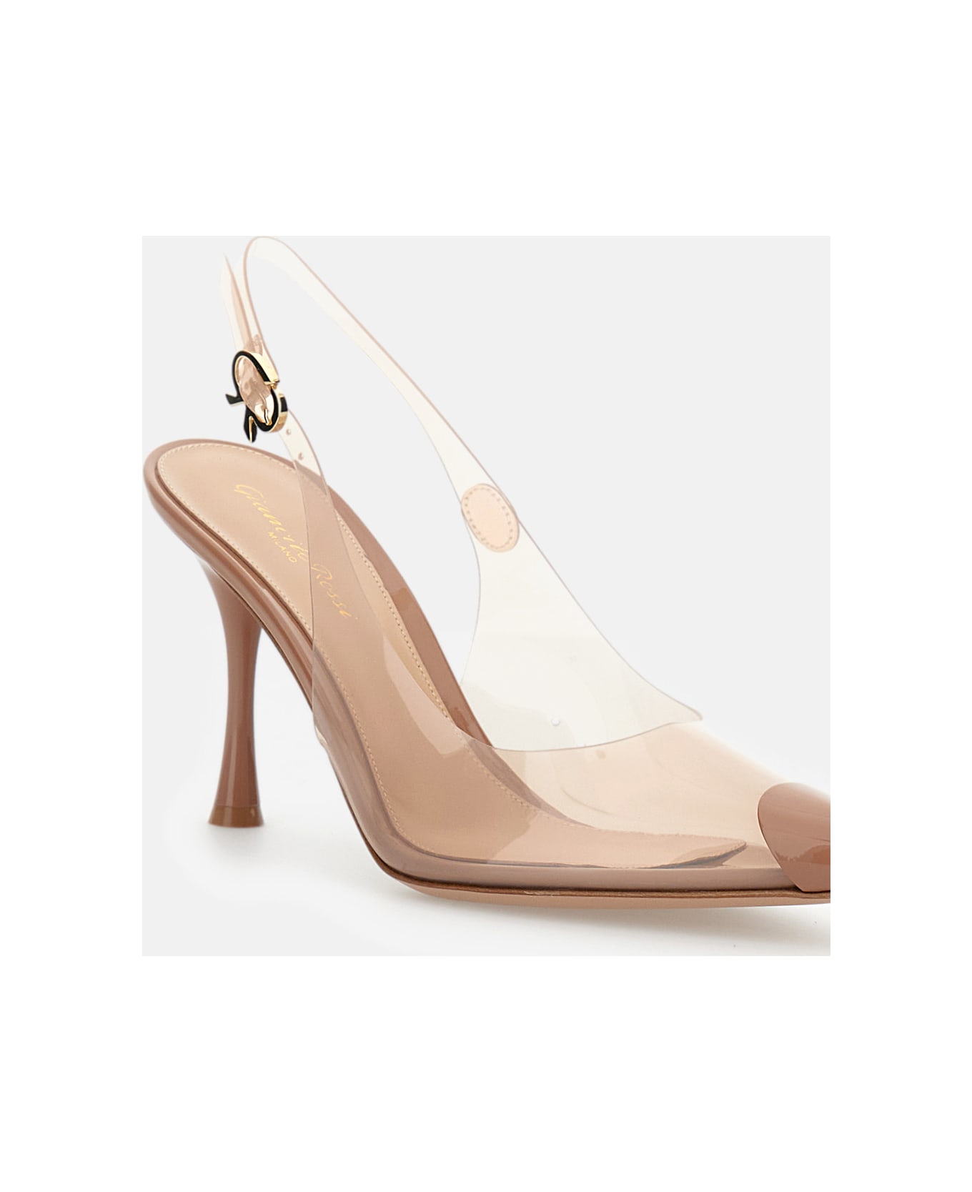 Gianvito Rossi Pumps Slingback Diana 85 In Pvc - Leather Brown