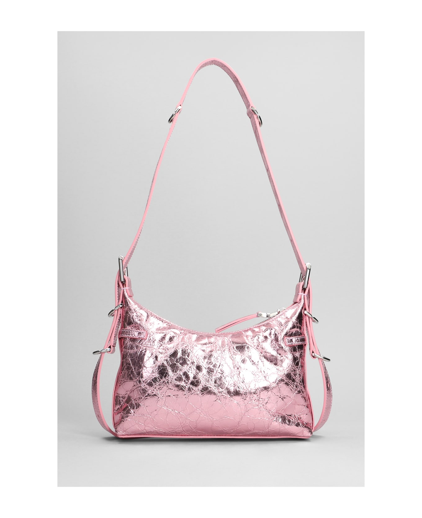 Givenchy Voyou Shoulder Bag In Rose-pink Leather - rose-pink